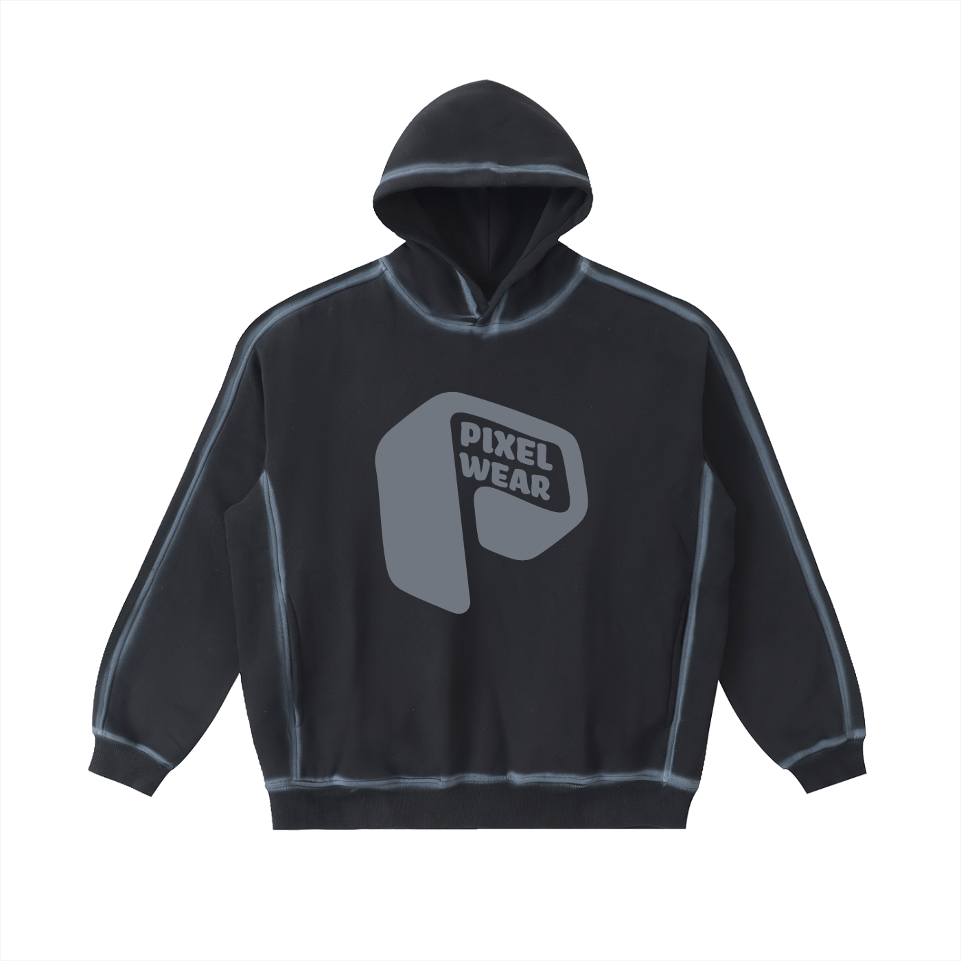 Sunfaded Edge Fleece Ho,Edge Fleece Hoodie,Fleece Hoodie,Alpha Fits,Mens Hoodie,Unisex