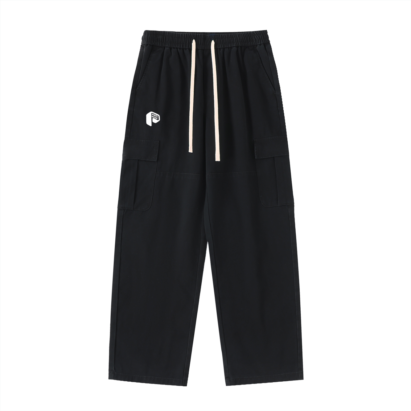 Waist Straight-Leg Cargo Pants,Cargo Pants,Pants