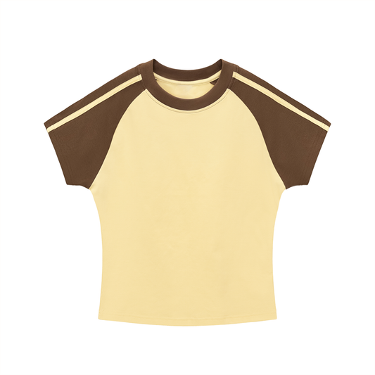 Womens Wear,Women,Bodycon Raglan  Sleeve T-Shirt,Bodycon,Bodycon T-Shirt