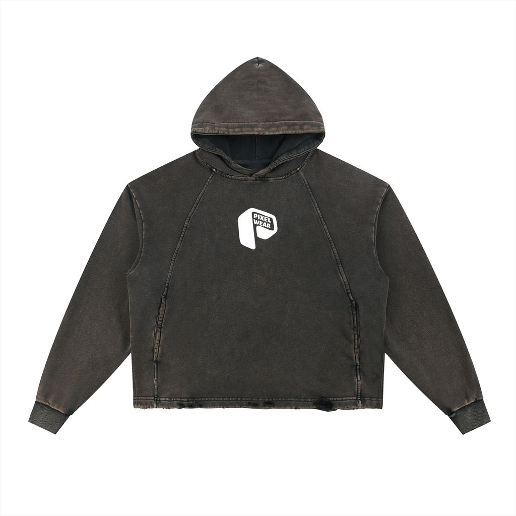 Vintage Washed Frayed-H,Vintage Hoodie,For Bikers,Bikers Hoodie,Hoodies