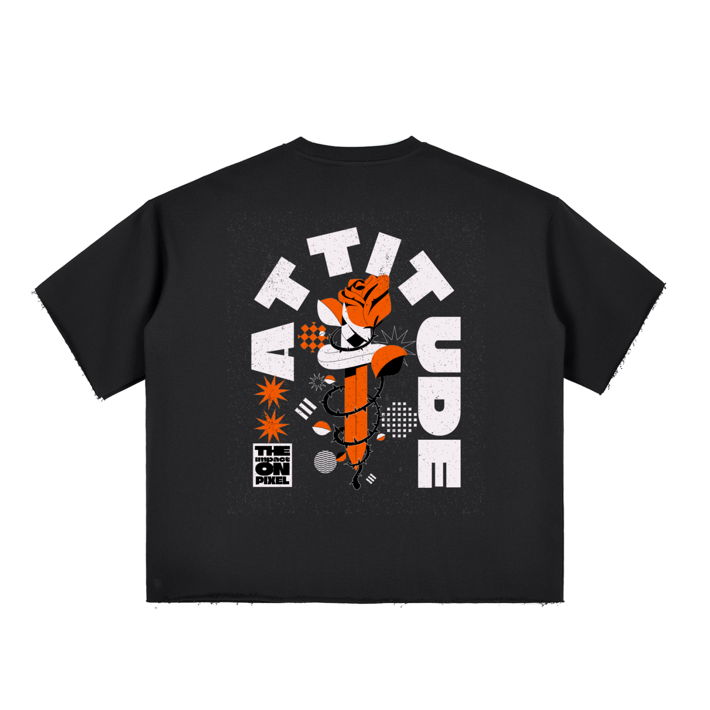 Boxy Half-Sleeve Raw-Edge T-Sh,RAW EDGE,HALF SLEEVE,BOXY,BOXY TSHIRT,MENS WEAR