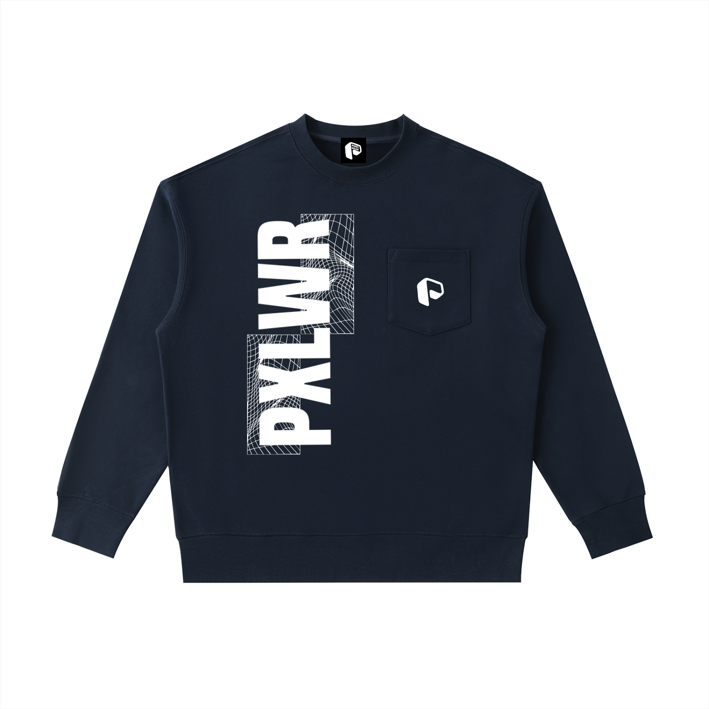 Sweatshirt,Graphic Sweatshirt,PXLWR,Pocket Crew neck sweatshirt,Pocket swetshirt