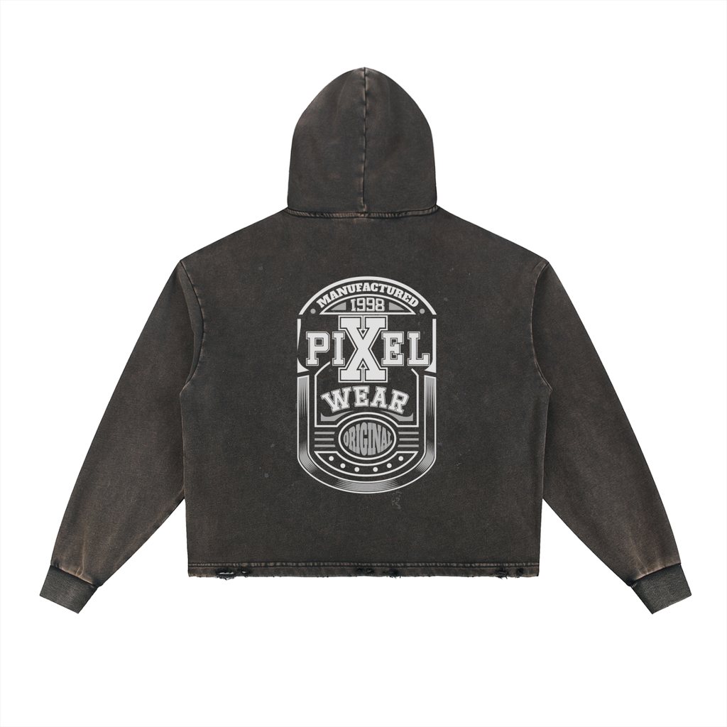 Vintage Washed Frayed-H,Vintage Hoodie,For Bikers,Bikers Hoodie,Hoodies