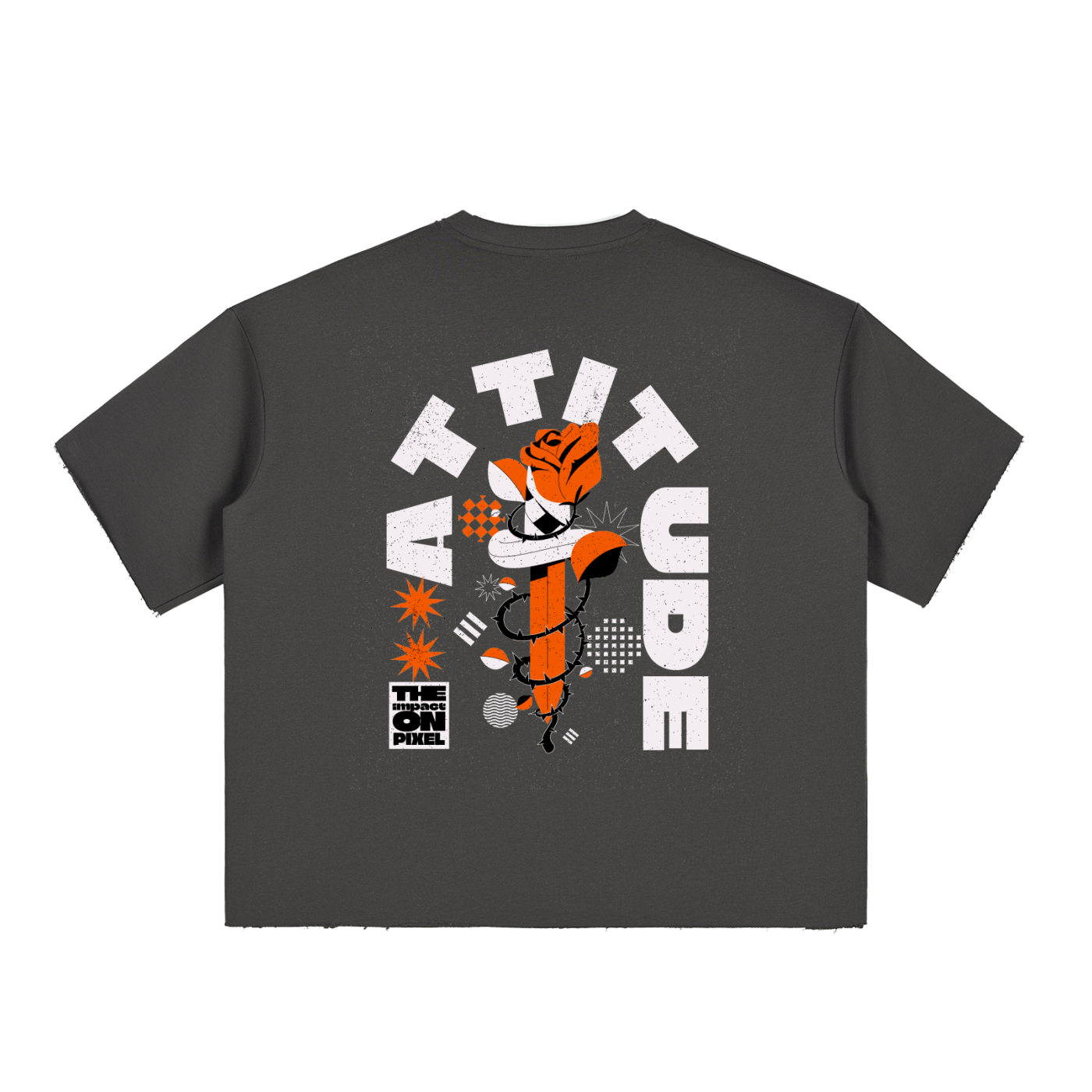 Boxy Half-Sleeve Raw-Edge T-Sh,RAW EDGE,HALF SLEEVE,BOXY,BOXY TSHIRT,MENS WEAR