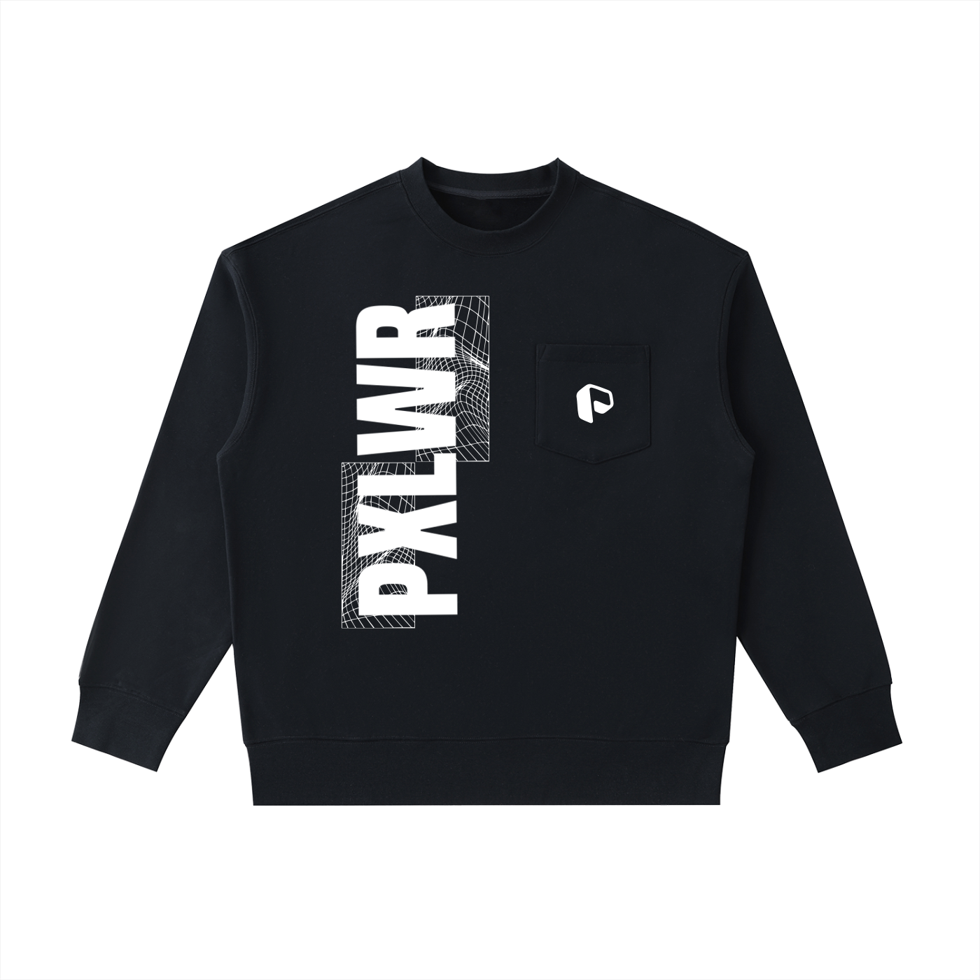 Sweatshirt,Graphic Sweatshirt,PXLWR,Pocket Crew neck sweatshirt,Pocket swetshirt