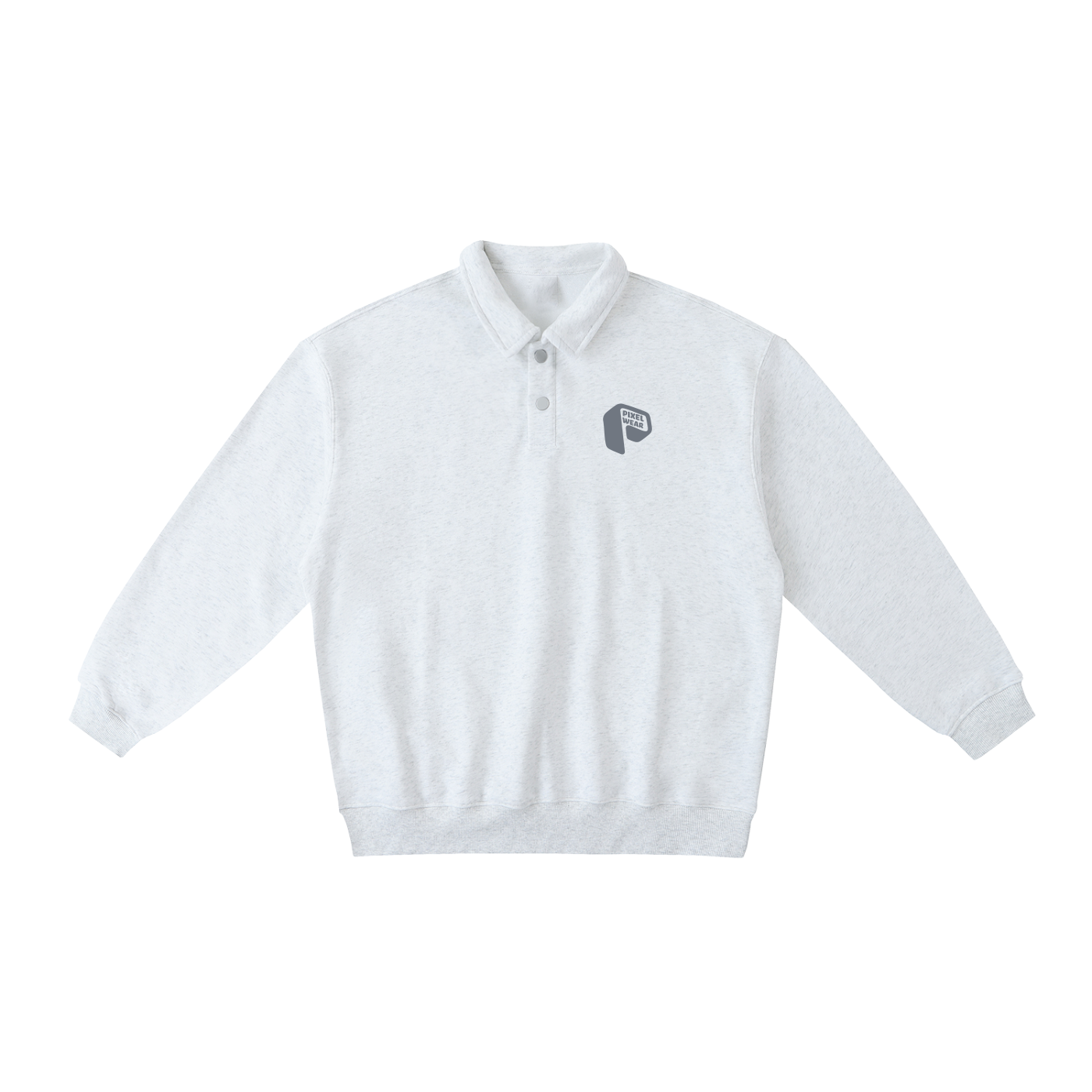 Heavyweight Polo-Collar,Collar Tshirt,Collar sweatshirt,Unisex,Blue,WHite