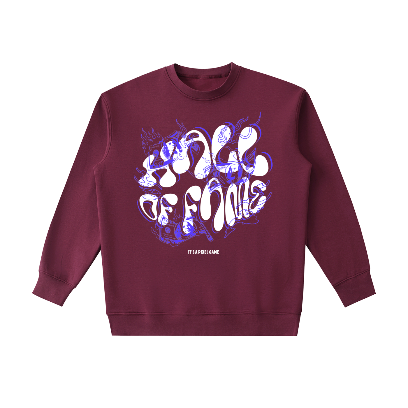 Essential sweatshirt,Crewneck Sweatshirt,Mens ,Sweatshirt,Pixel Game,Hall of Fame