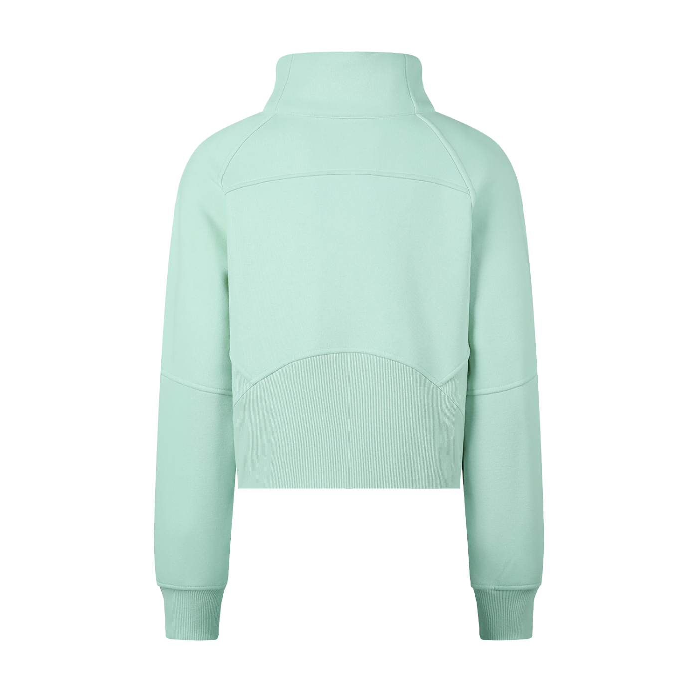 Winter Wear,Cropped Half-Zip Sweatshirt