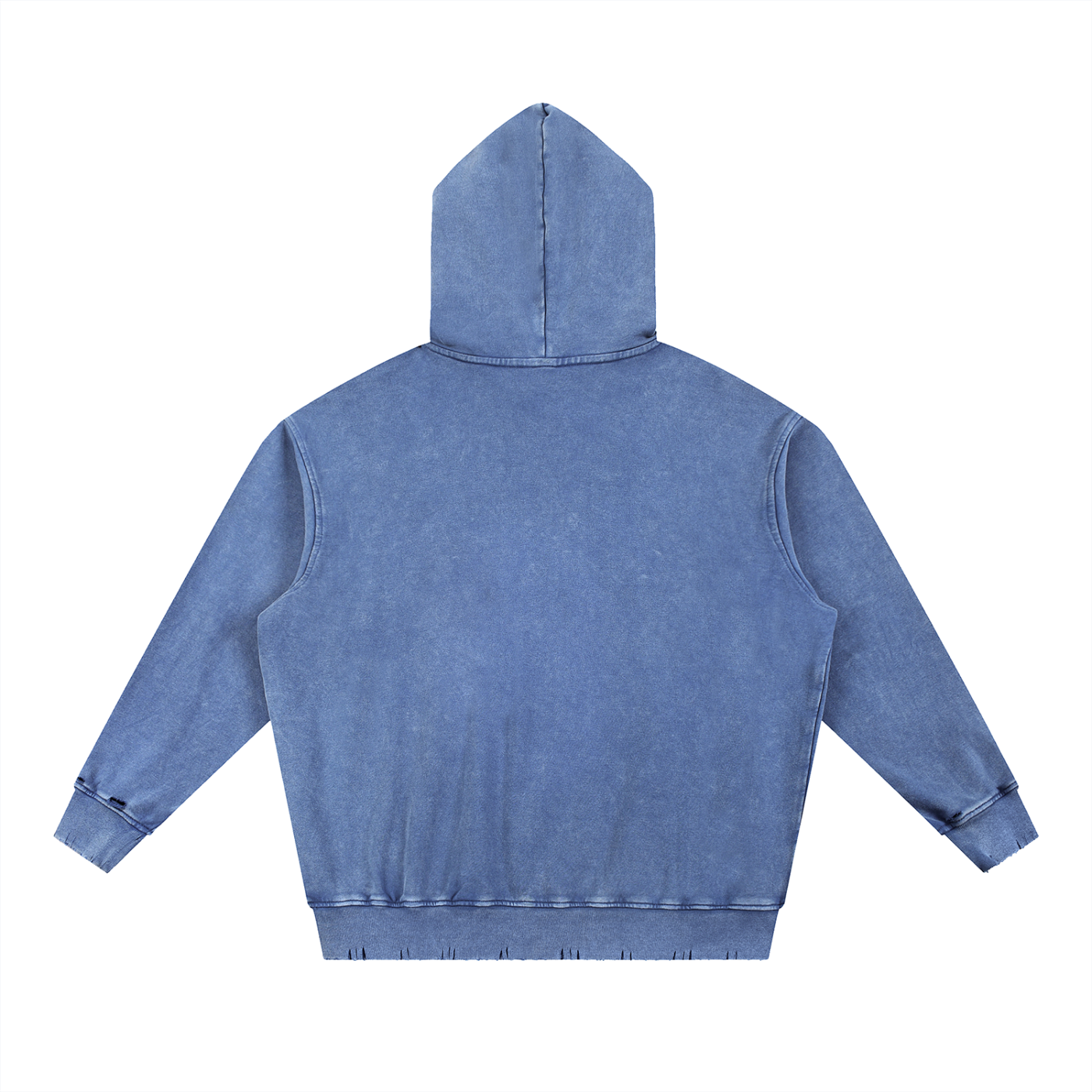 Snow Wash Hand-Frayed Heavywei,New,Hoodie,Pixel Wear Pattern,P logo Pattern,Denim,Snow Wash