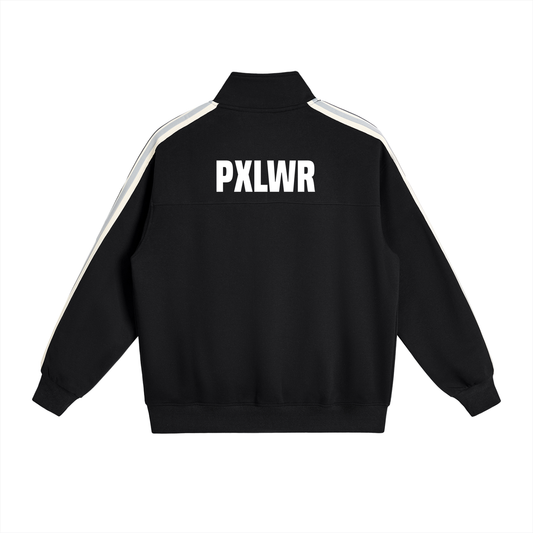 Side-Stripe Stand Collar  Jack,Collar Jack,Collar,jacket