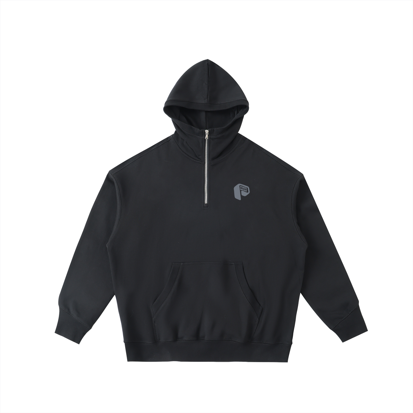 Big Hood Half-Zip Fleece Hoodi,Hal Zip,Fleece Hoodie,Hoodie,mens wear,For him