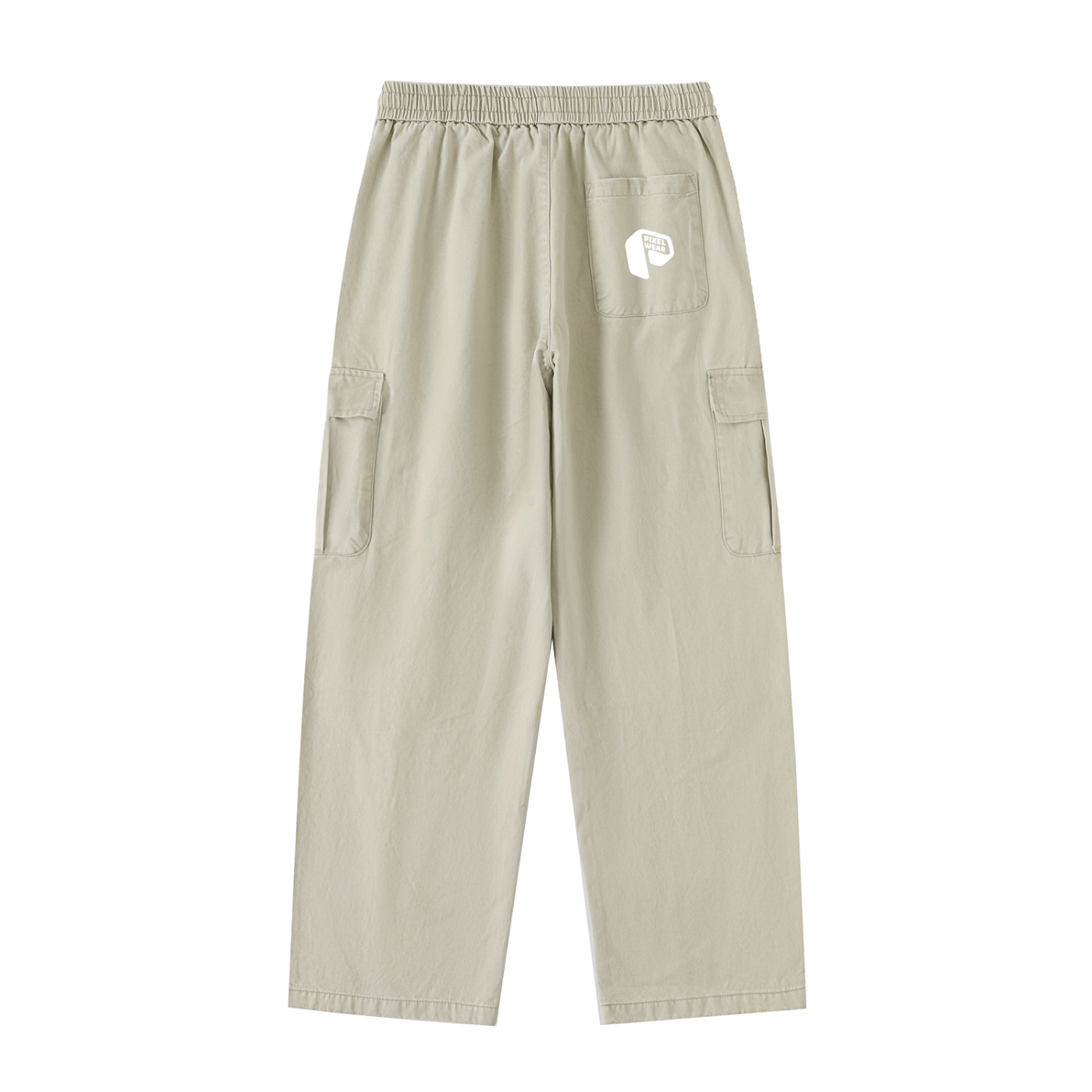 Waist Straight-Leg Cargo Pants,Cargo Pants,Pants