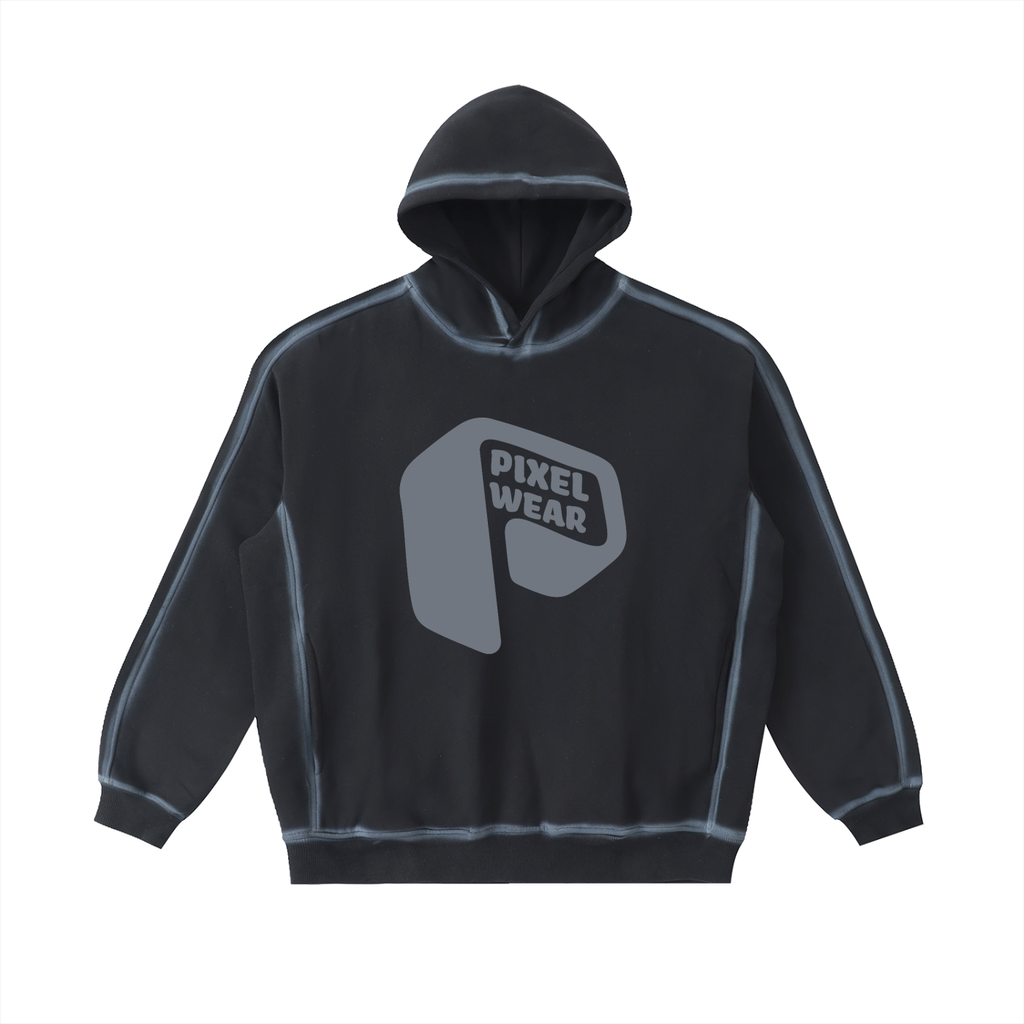 Sunfaded Edge Fleece Ho,Edge Fleece Hoodie,Fleece Hoodie,Alpha Fits,Mens Hoodie,Unisex