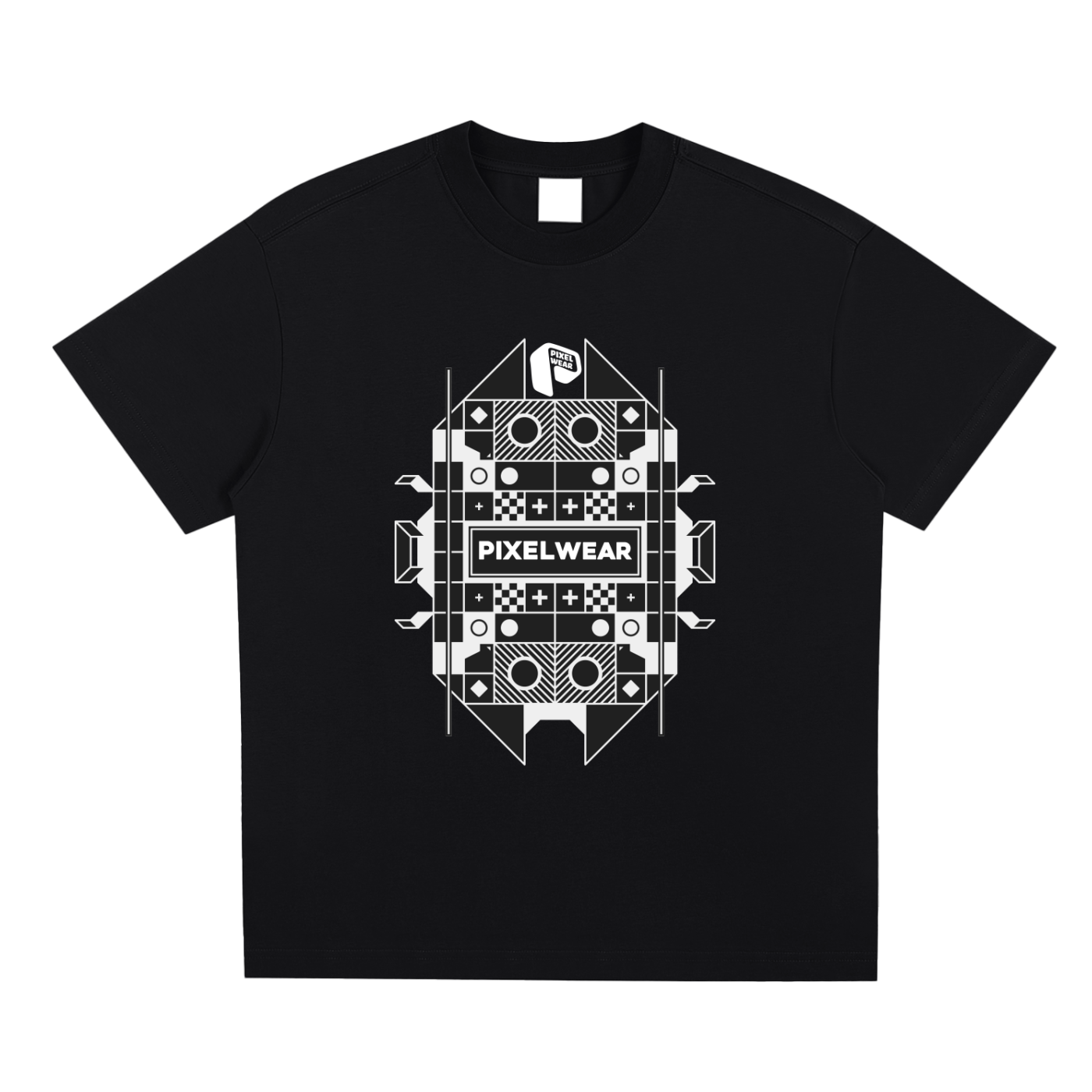 tshirt,graphic t-shirt,pixel pttern,pixel,alpha fits,mens t-shirt