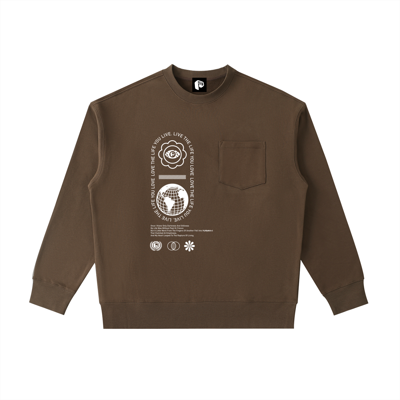 live the life you love,sweatshirt,Male,Mens Sweatshirt,New