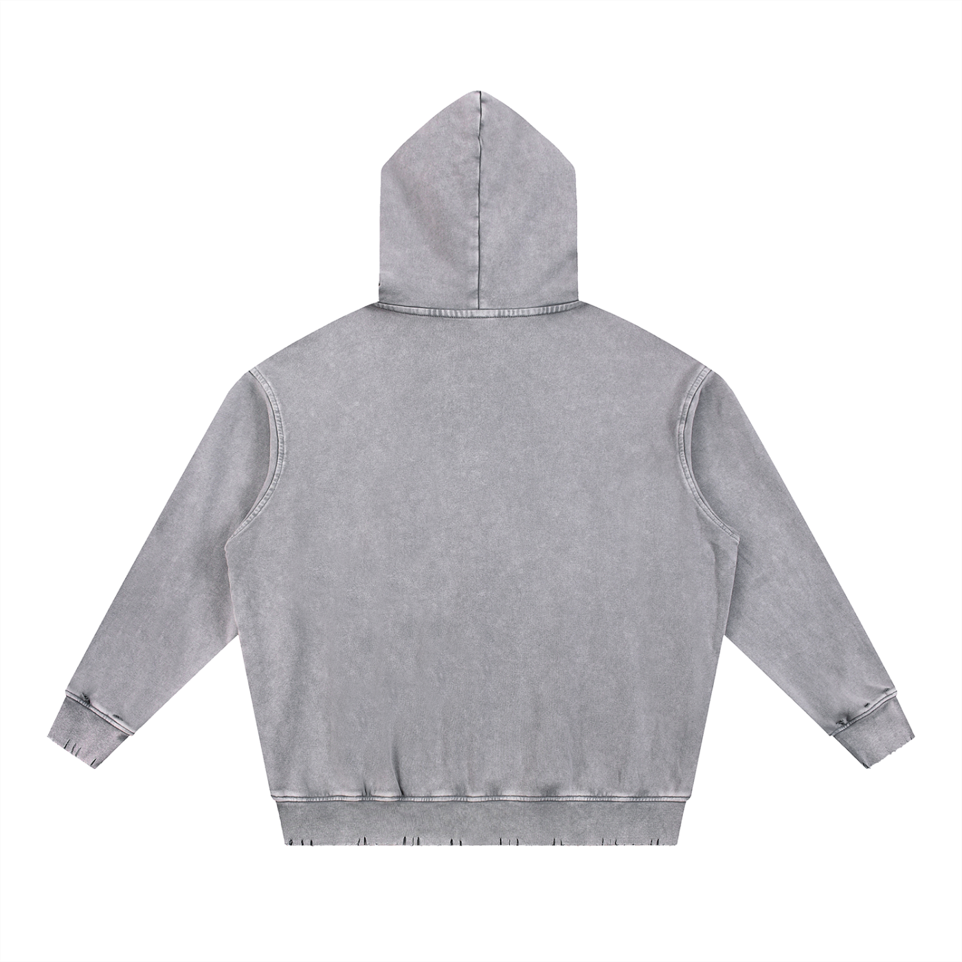 Snow Wash Hand-Frayed Heavywei,New,Hoodie,Pixel Wear Pattern,P logo Pattern,Denim,Snow Wash