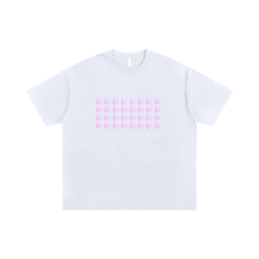 NEW,PIXEL WEAR LOGO PATTERN,TSHIRT,COTTON TSHIRT,OVERSIZED,UNISEX