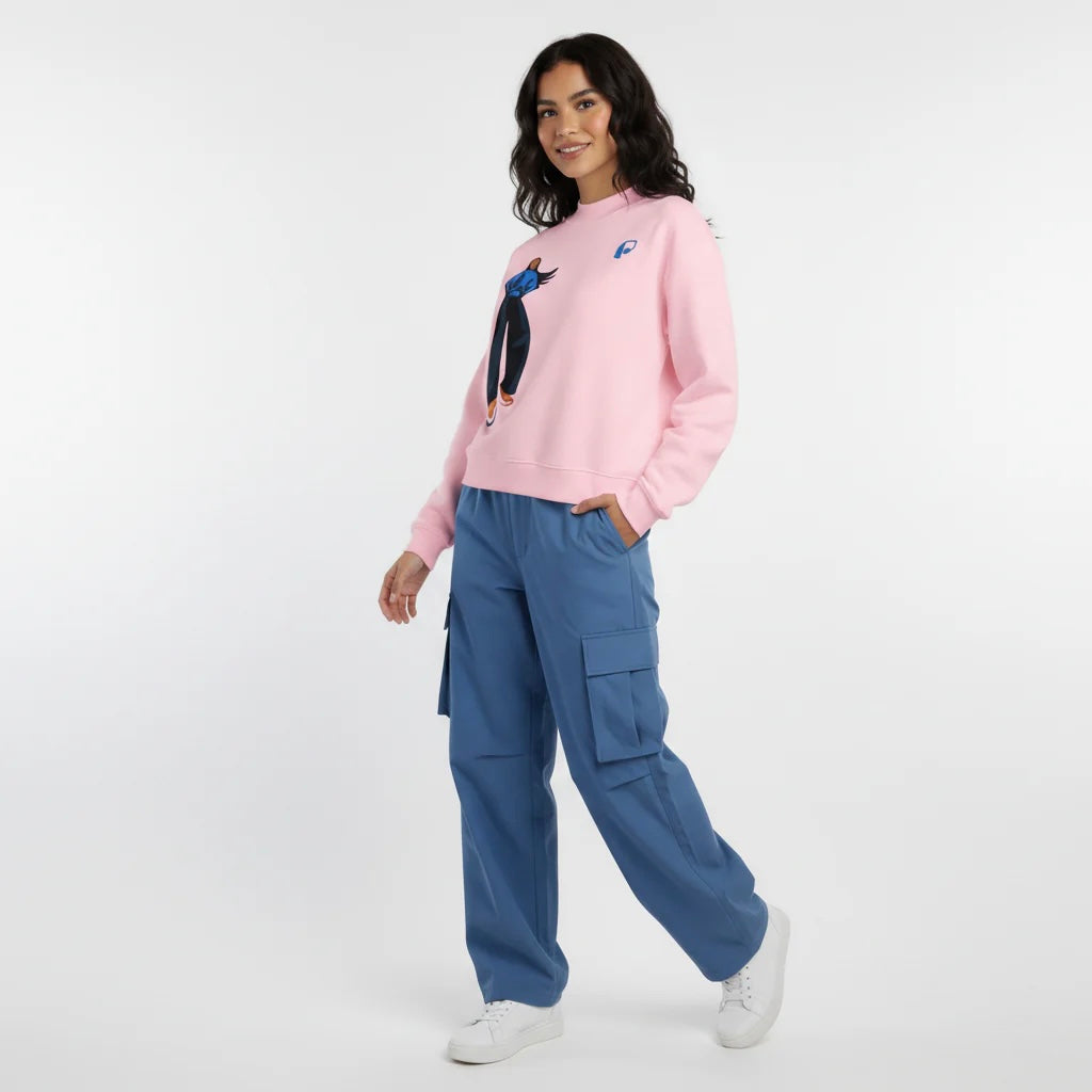 Essential Fleece Mid-Neck Crew Sweatshirt - PIXEL WEAR