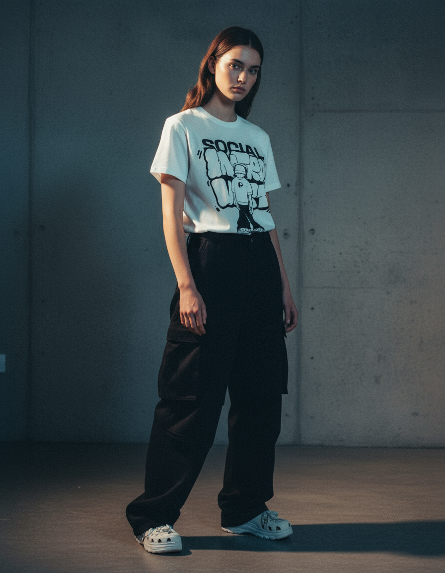 Social Introvert Cotton T-Shirt - PIXEL WEAR