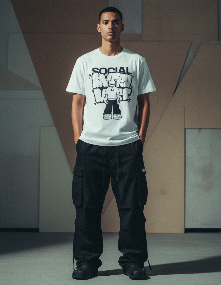 Social Introvert Cotton T-Shirt - PIXEL WEAR
