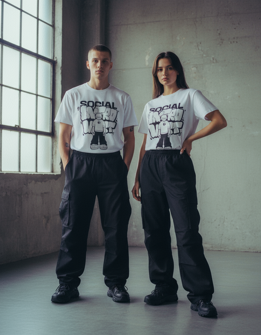 Social Introvert Cotton T-Shirt - PIXEL WEAR