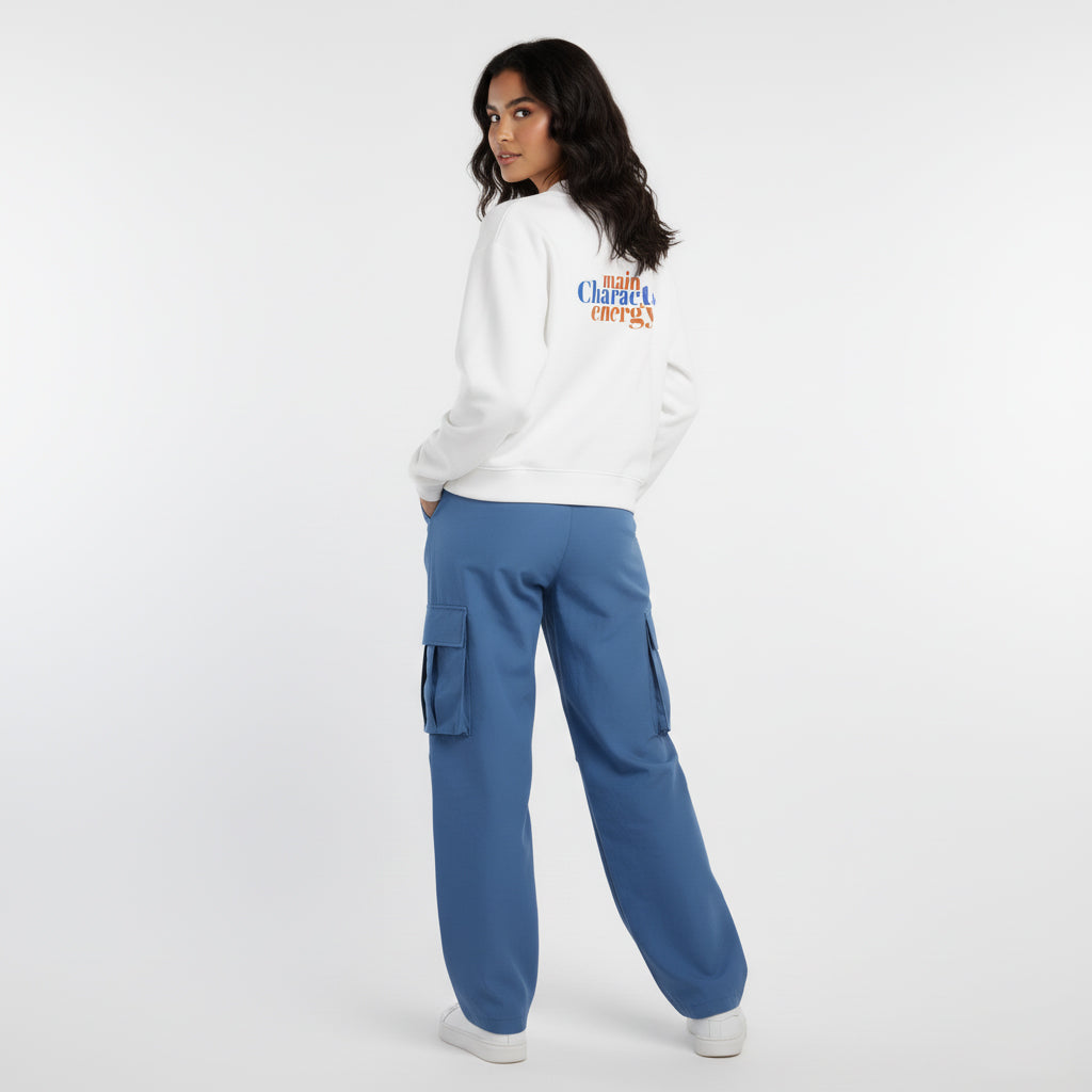 Essential Fleece Mid-Neck Crew Sweatshirt - PIXEL WEAR