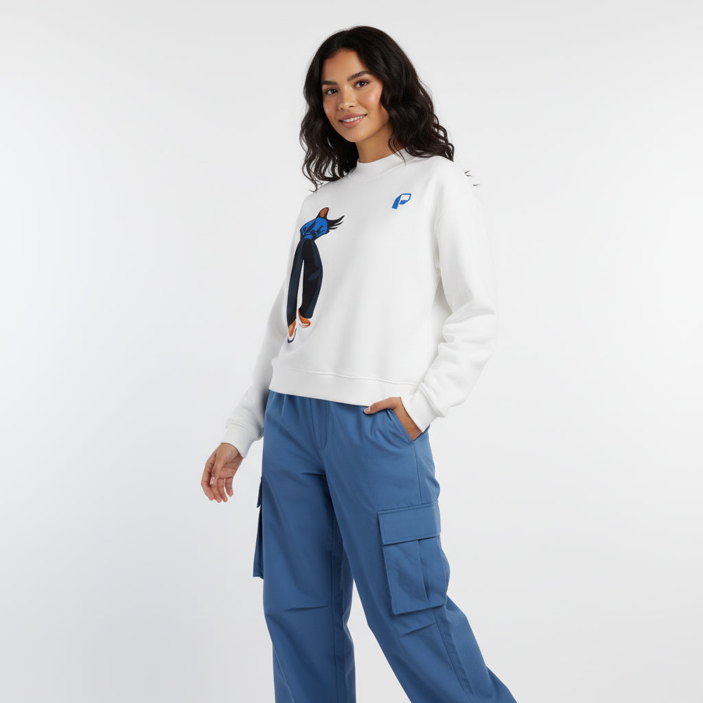 Essential Fleece Mid-Neck Crew Sweatshirt - PIXEL WEAR