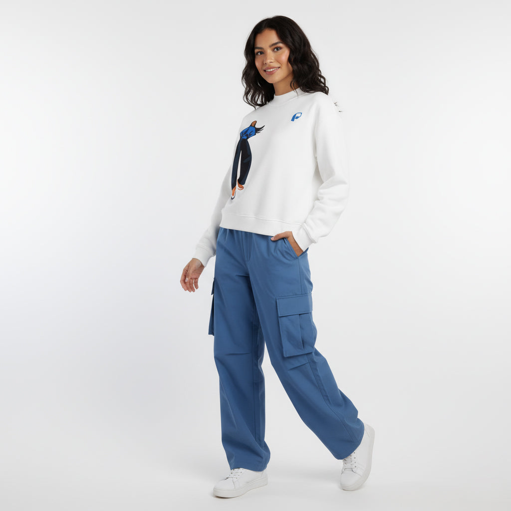 Essential Fleece Mid-Neck Crew Sweatshirt - PIXEL WEAR