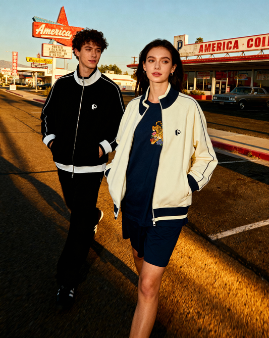 Color Block Raglan Sleeve Zip Track Jacket