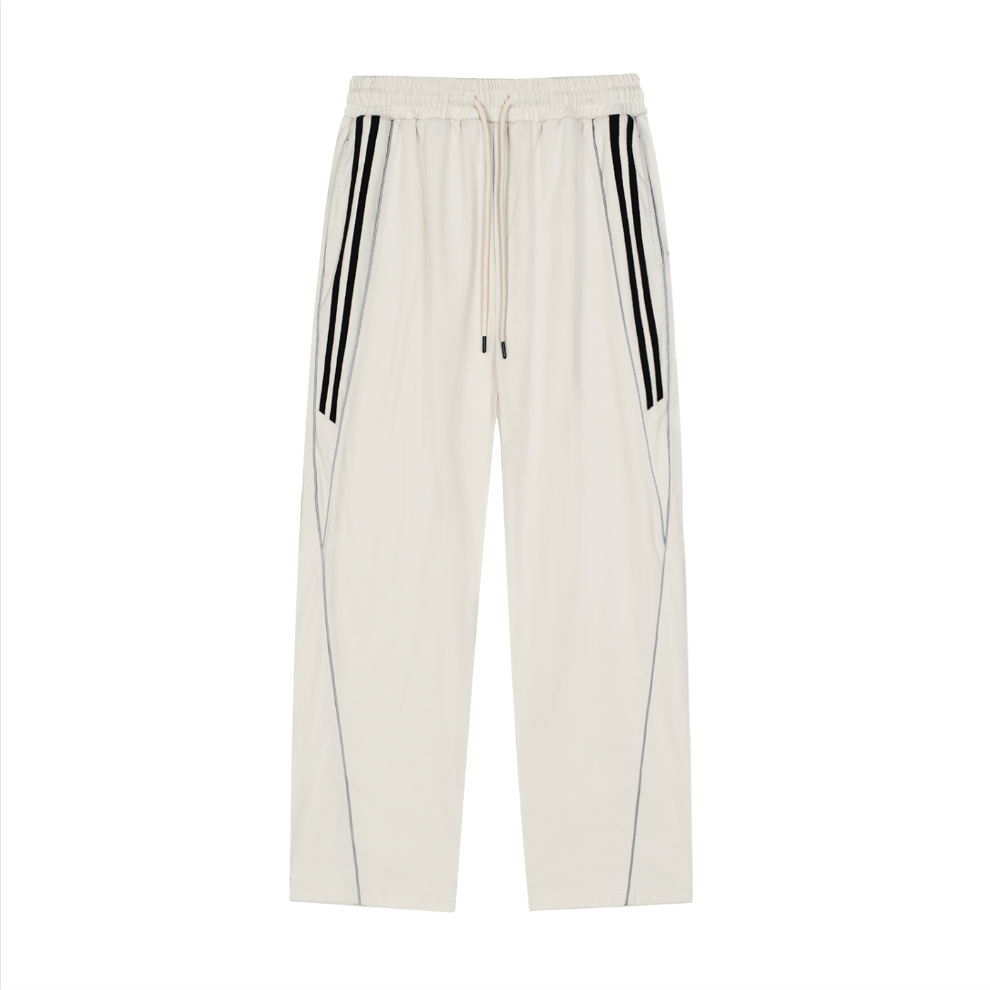 Reflective Pants,Pants,Mens Wear,Mens Pants,Striped Straight-Leg Sweatpant