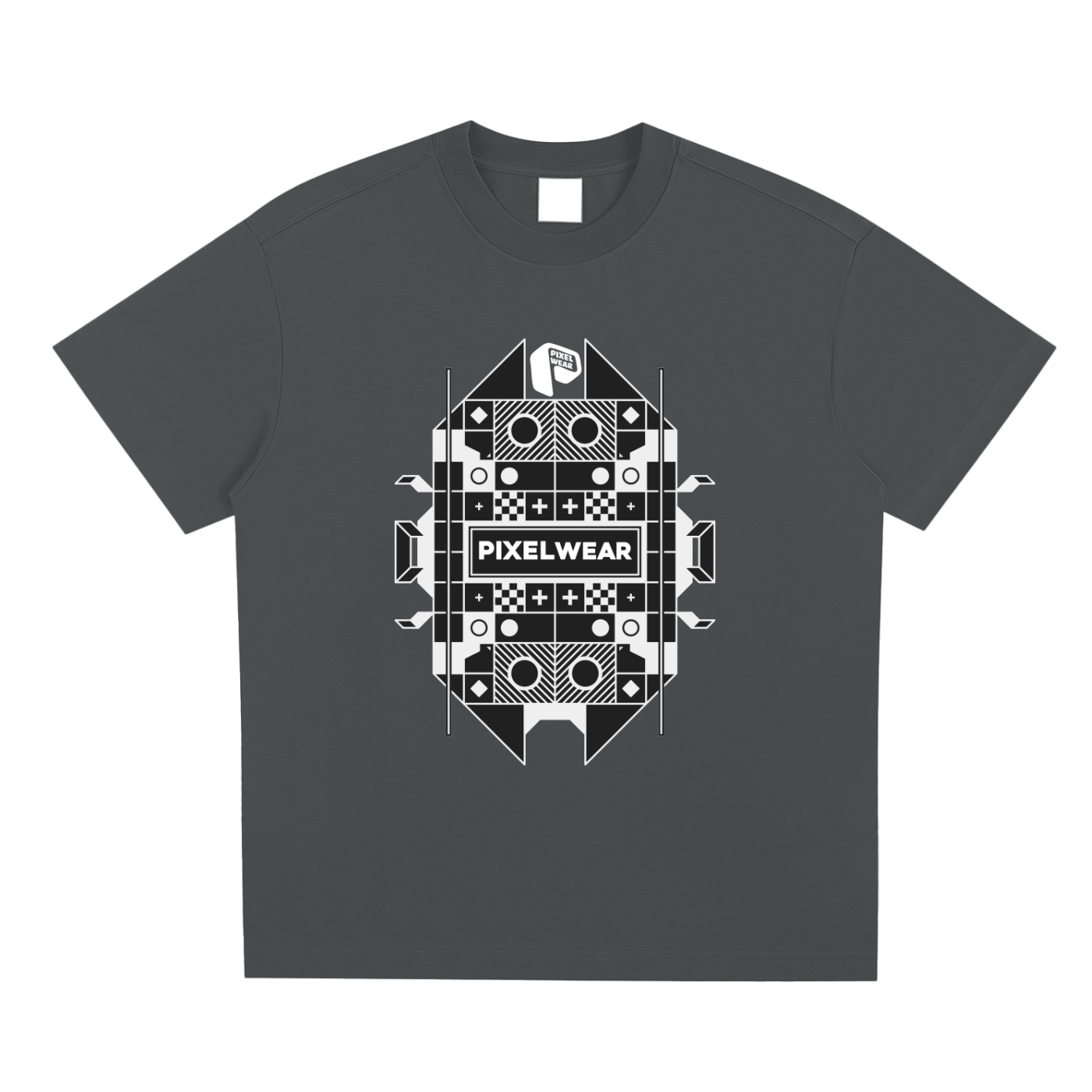 tshirt,graphic t-shirt,pixel pttern,pixel,alpha fits,mens t-shirt