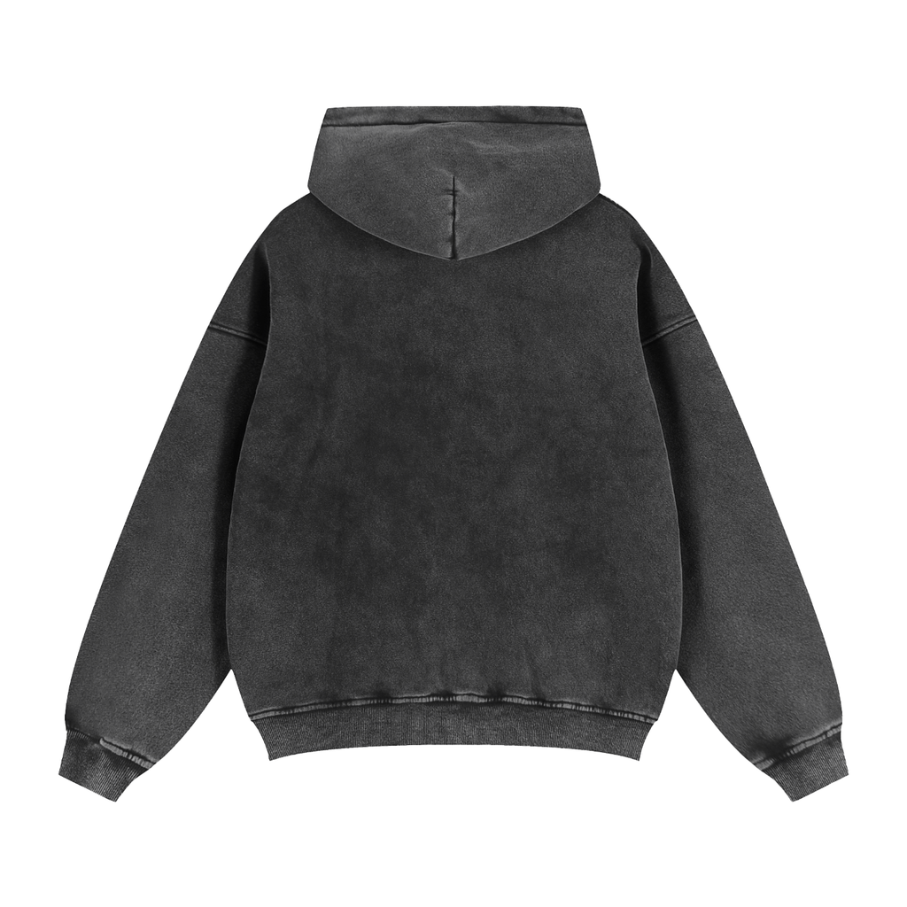 Hoodie Zipper Jacket,Zip-Through Boxy Fleece,Boxy,Brown Jacket
