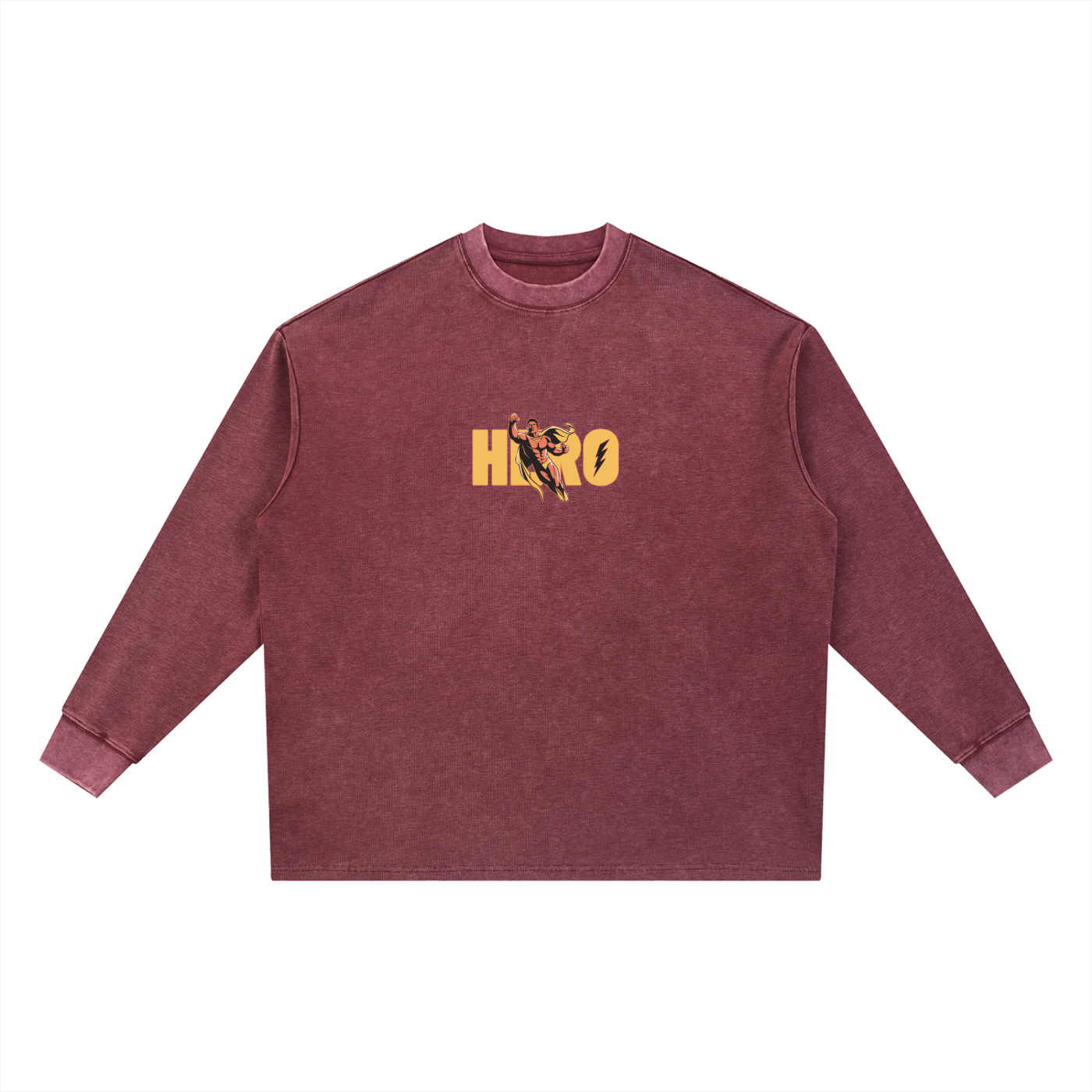 Waffle Oversized T-Shirt,Mineral Wash,Oversized Tshirt,T-shirt,Men,Mens Wear,Trending Tshirt,Hero Tshirt