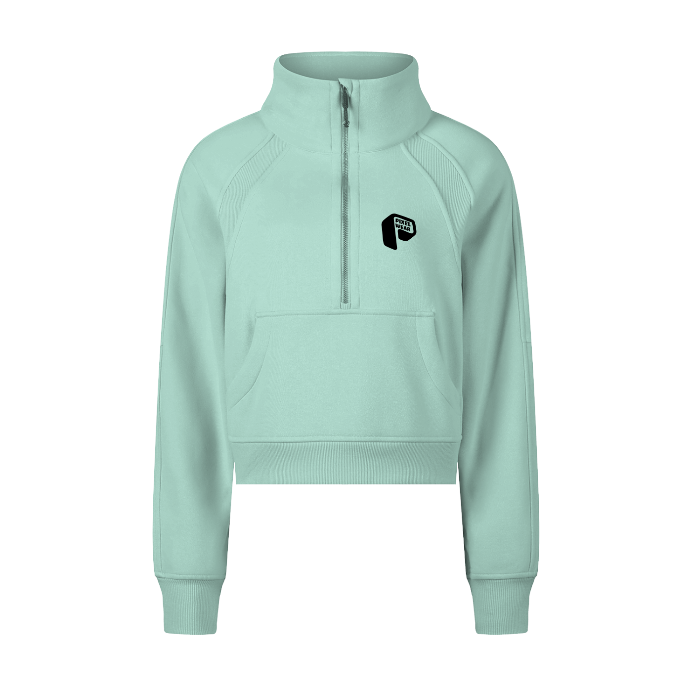 Cropped Half-Zip Sweats,Half-Zip Sweats,Sweats,Womens Wear,For her,Office wear