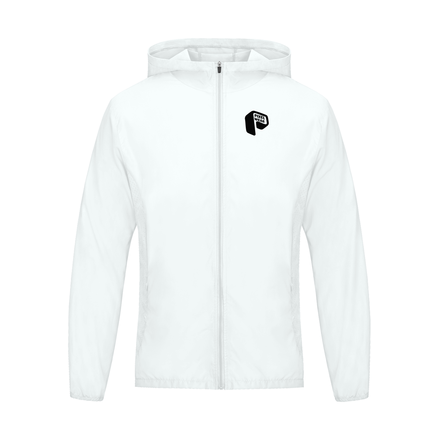 white jacket,white full zip hoodie,full zip,sports jacket