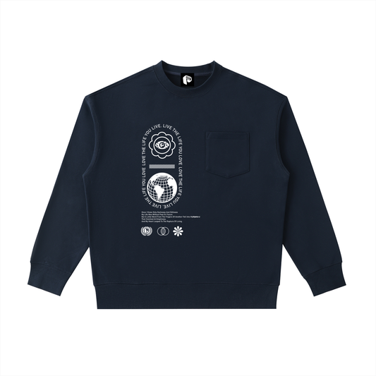 live the life you love,sweatshirt,Male,Mens Sweatshirt,New