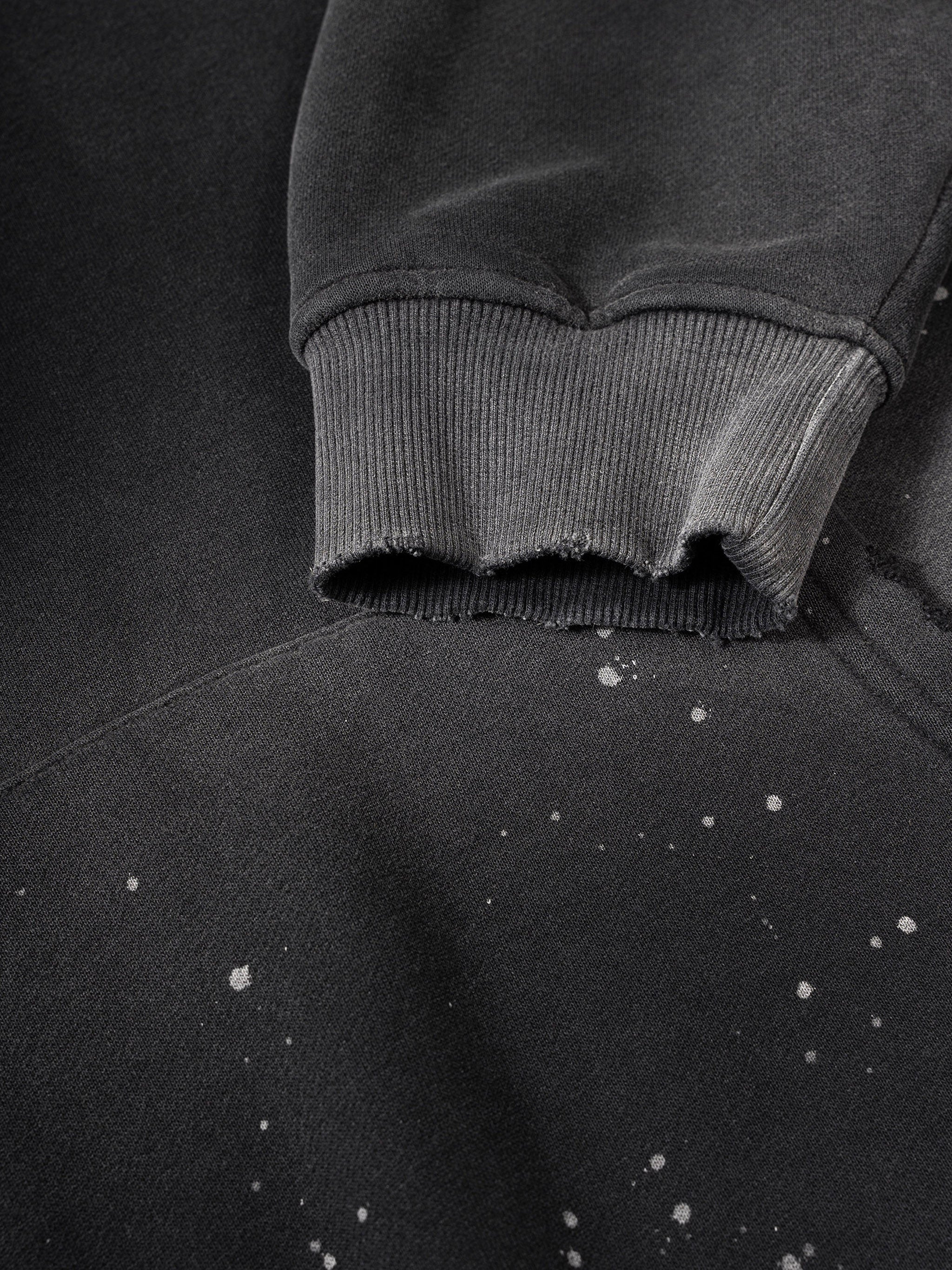 Fleece Hoodie,Vintage Washed,Paint ,Hoodie,Mens Hoodie