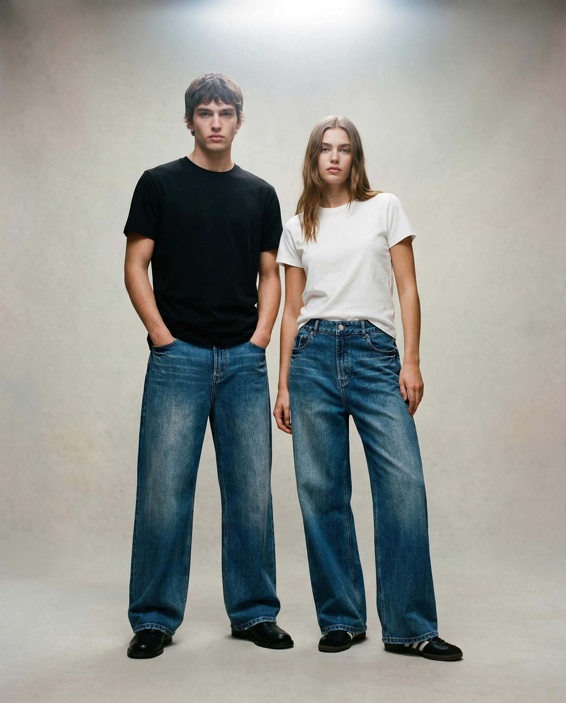 Sun Fade Heavyweight Denim Jeans