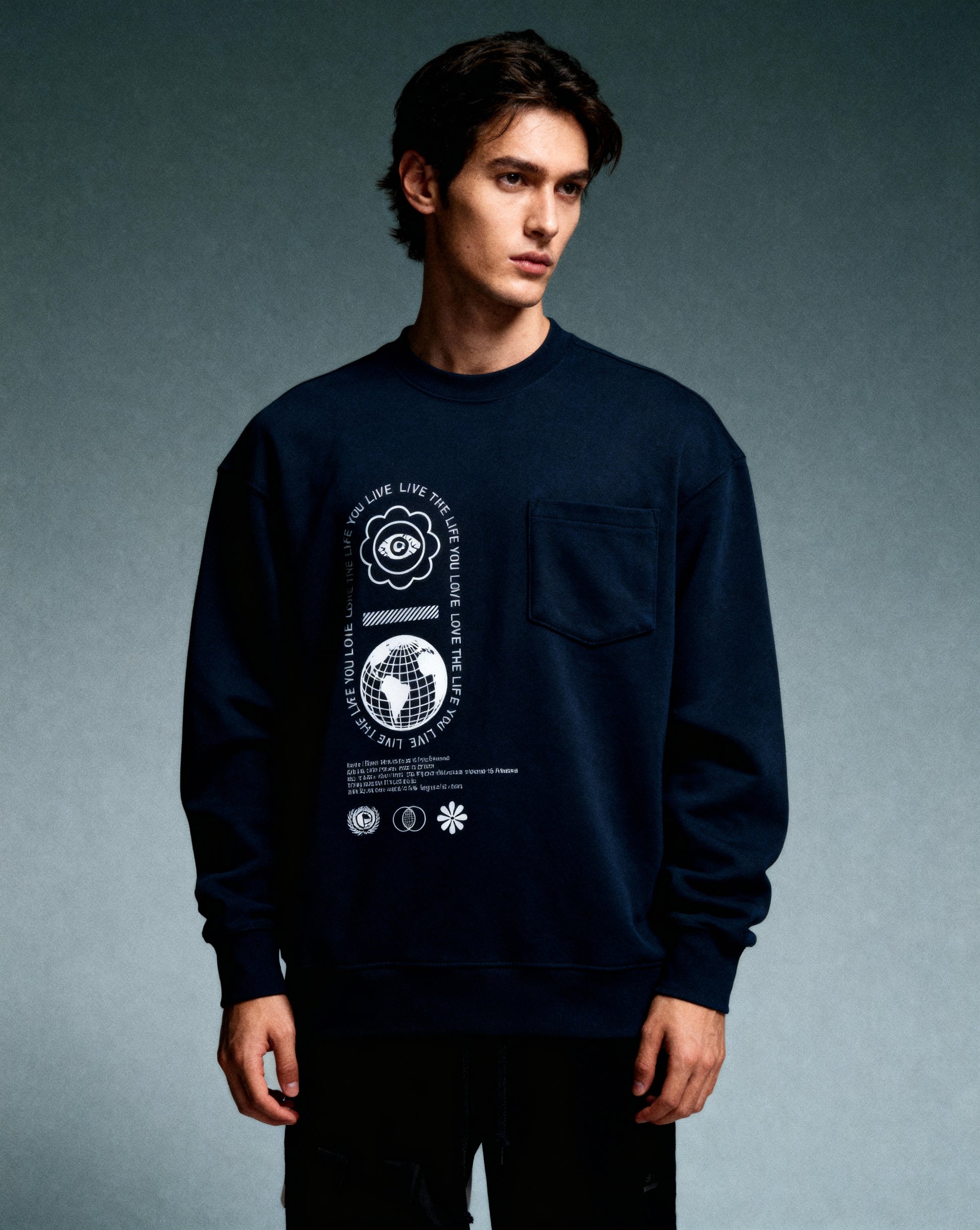 Live the life you love Crewneck Sweatshirt