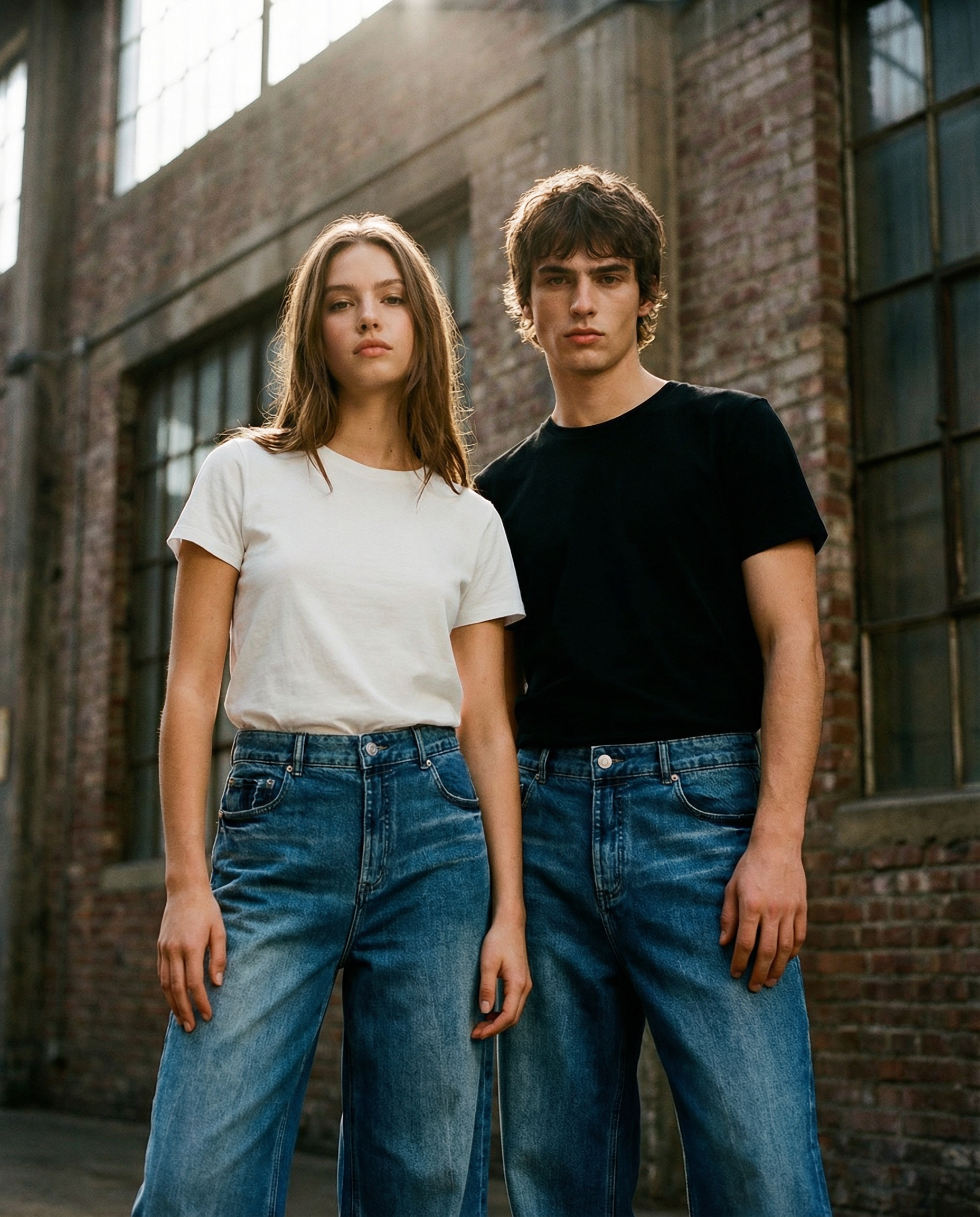 Sun Fade Heavyweight Denim Jeans