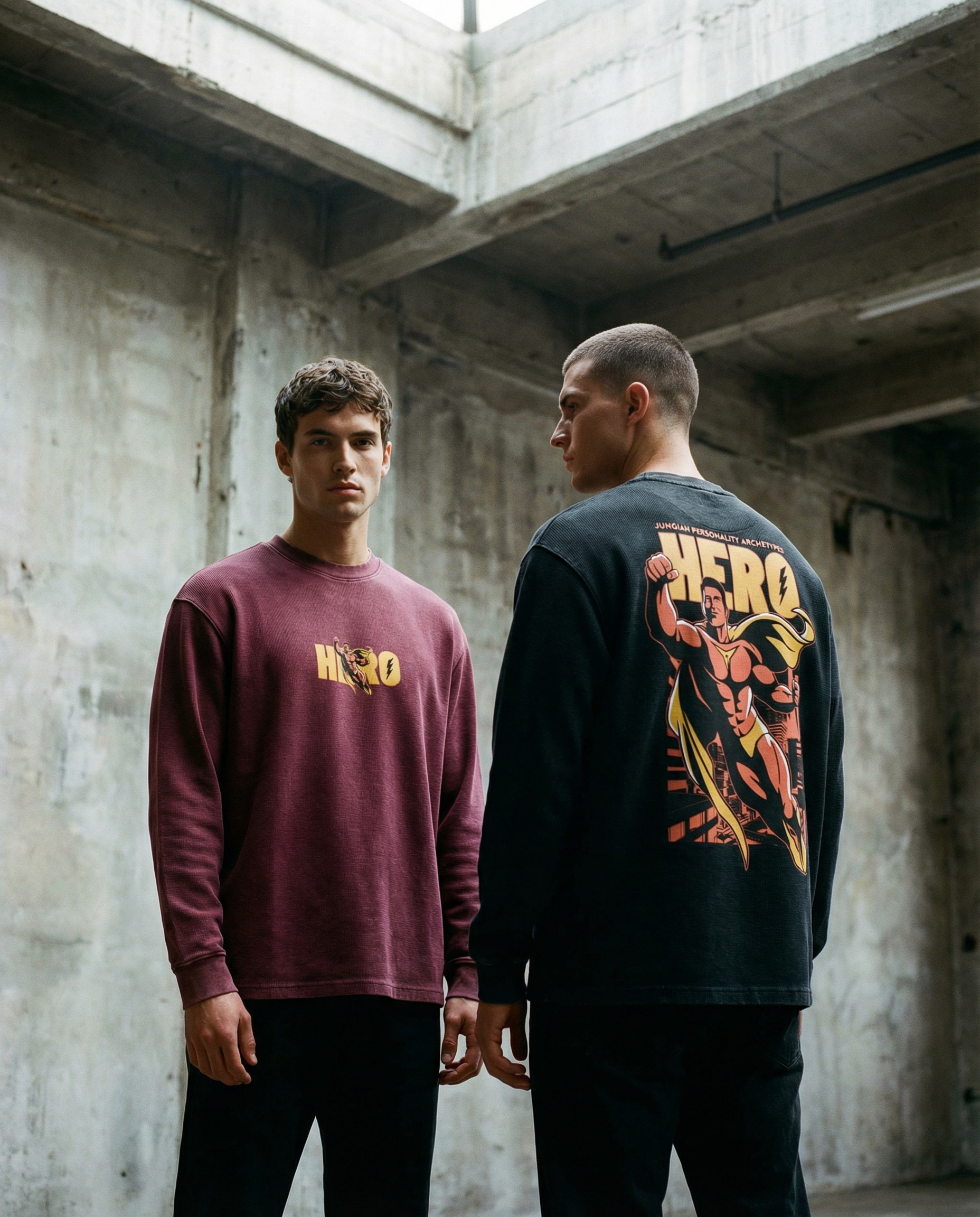 Mineral Wash Waffle Oversized T-Shirt