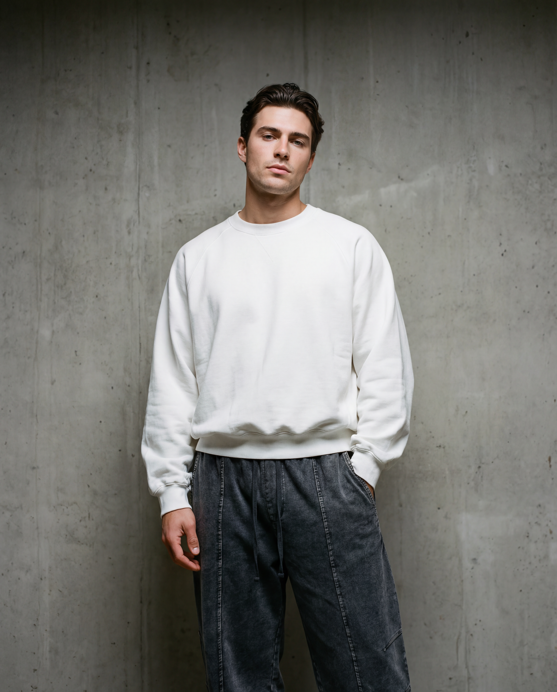 Essential Heavyweight Dolman Sleeve Boxy Sweatshirt