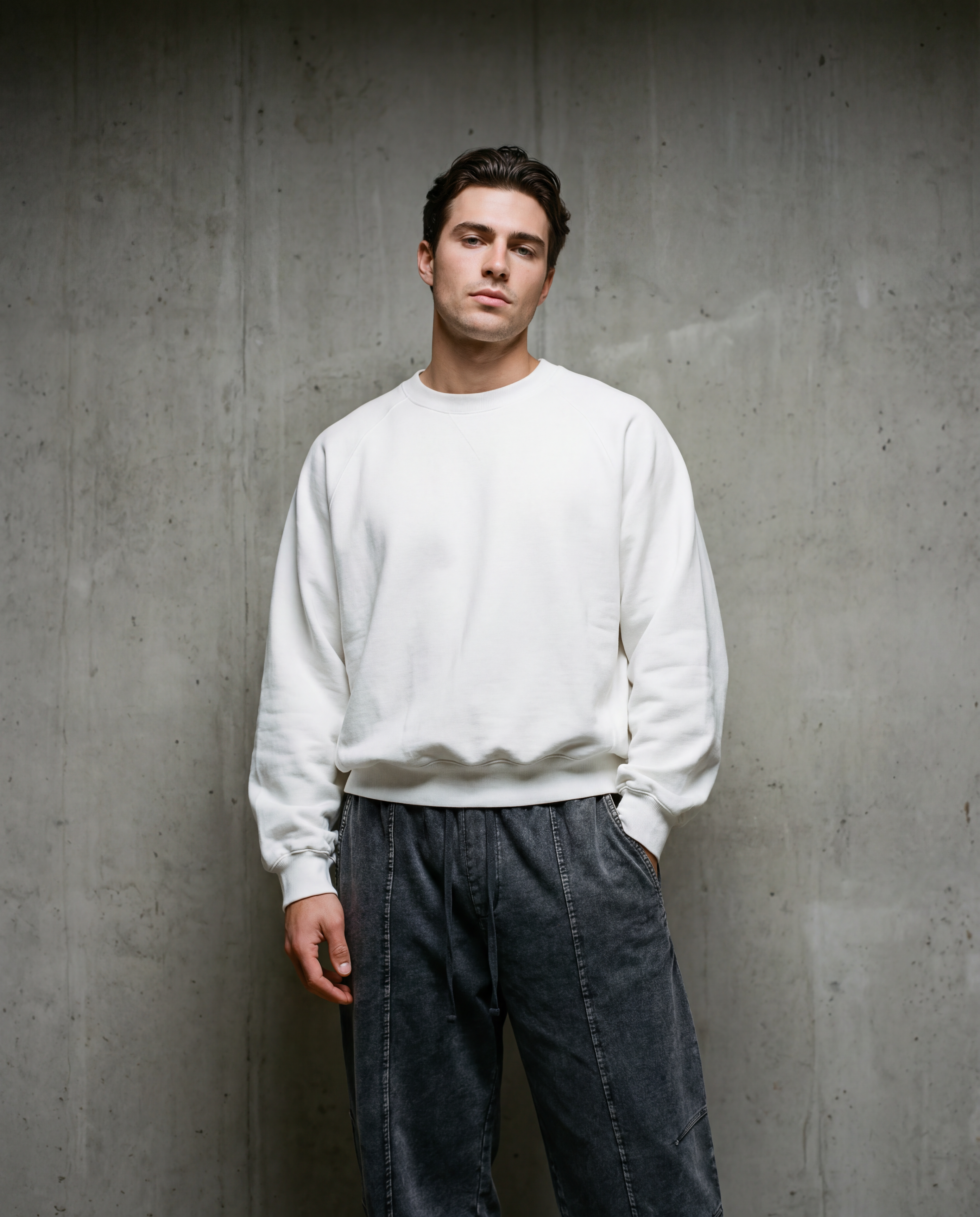 Essential Heavyweight Dolman Sleeve Boxy Sweatshirt