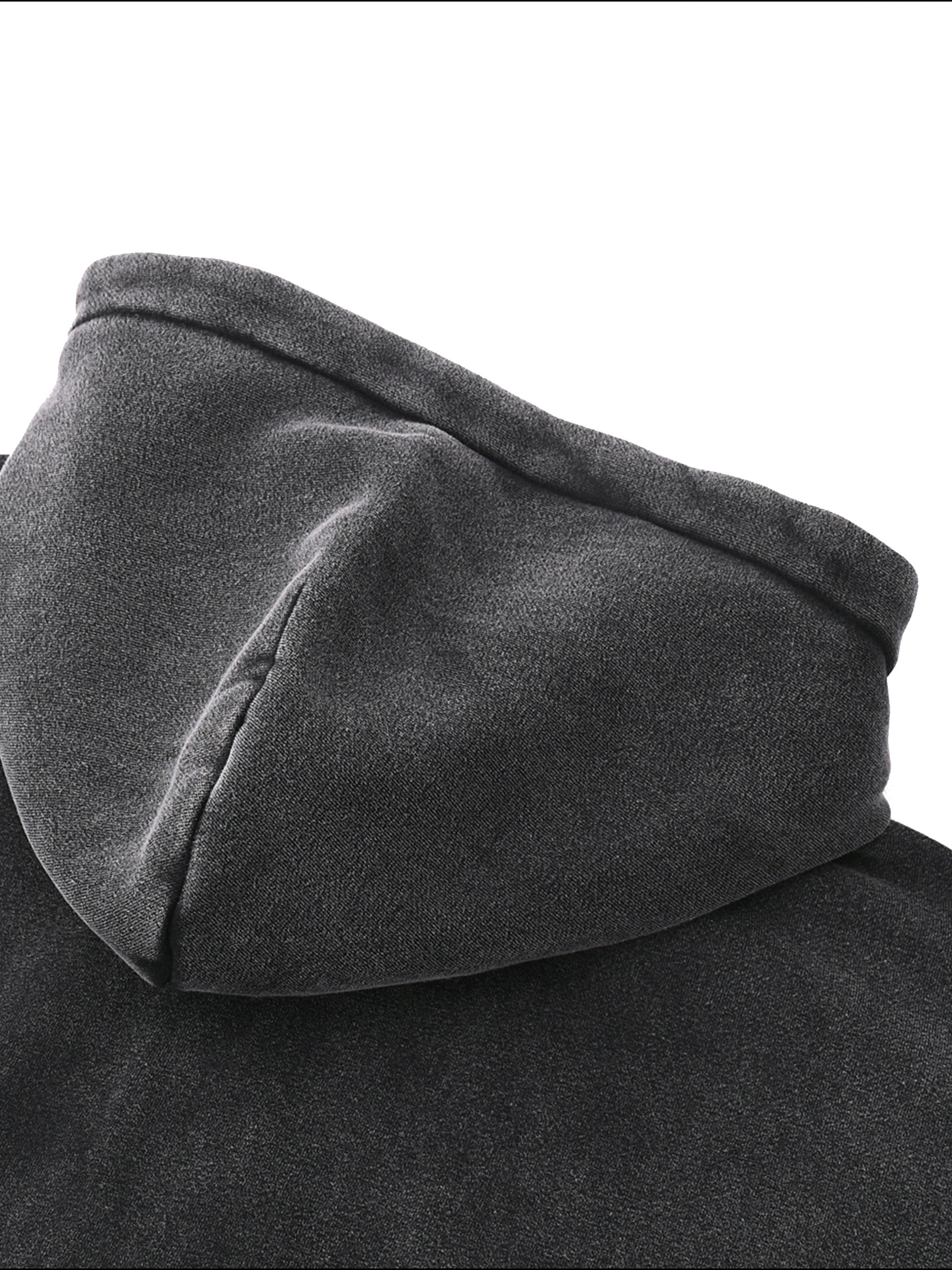 Hoodie Zipper Jacket,Zip-Through Boxy Fleece,Boxy,Brown Jacket