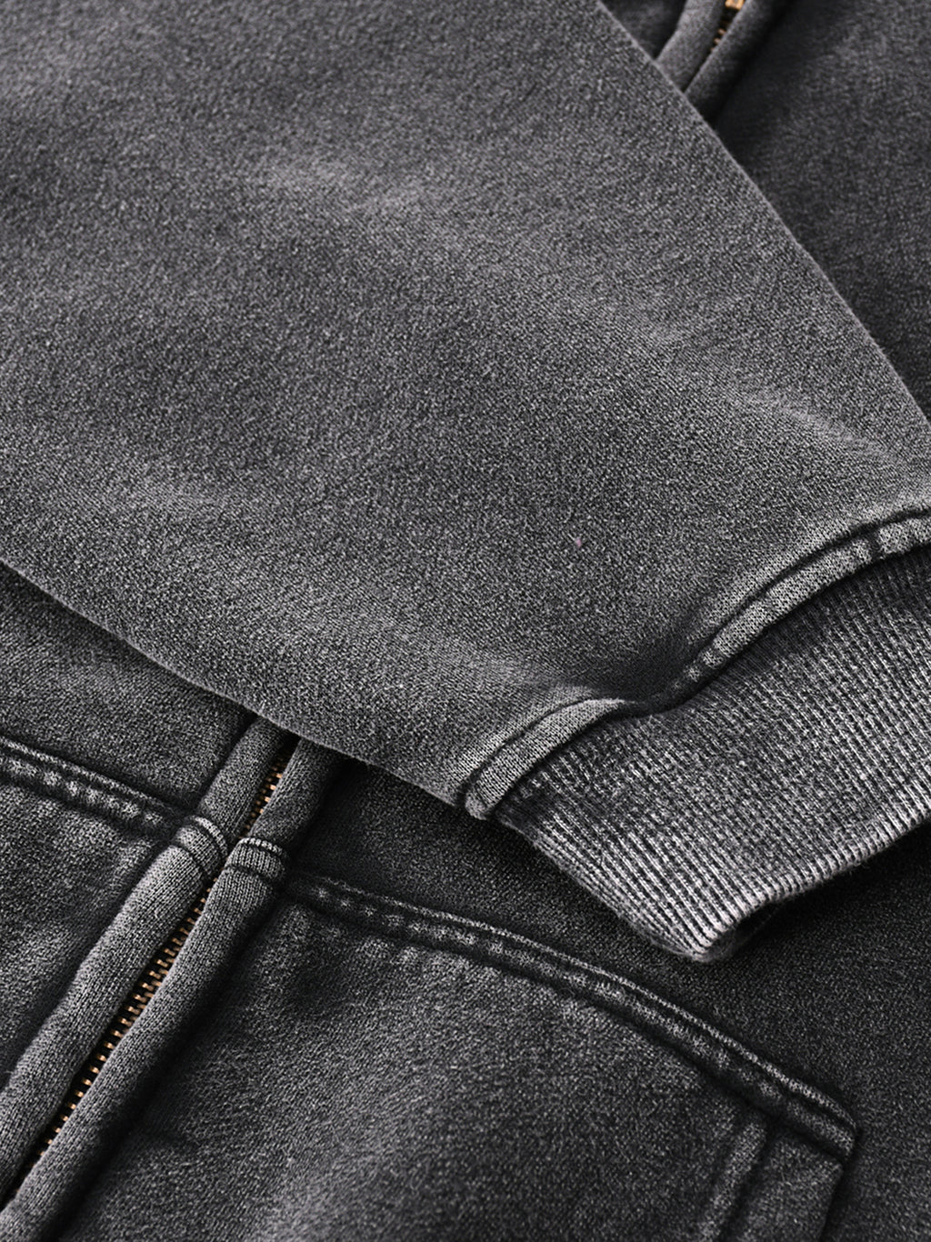 Hoodie Zipper Jacket,Zip-Through Boxy Fleece,Boxy,Brown Jacket
