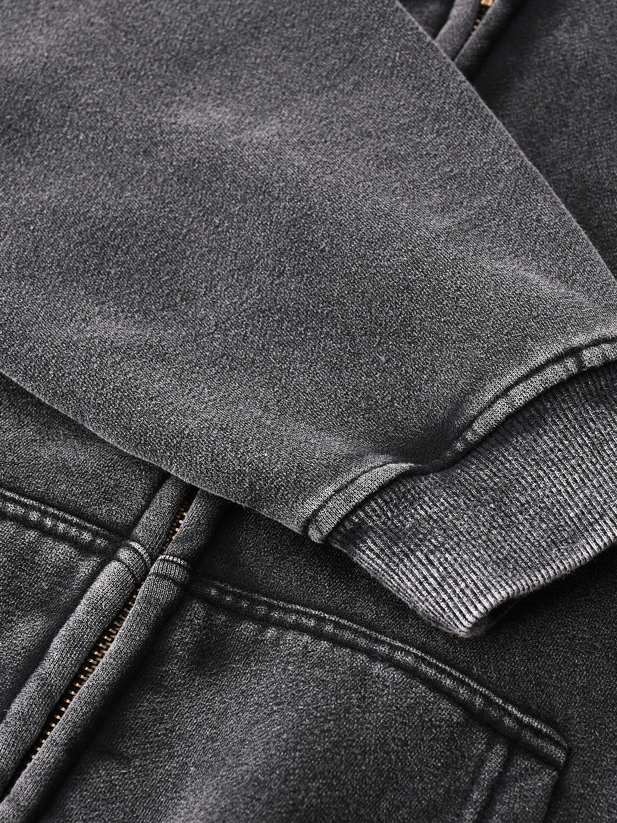 Hoodie Zipper Jacket,Zip-Through Boxy Fleece,Boxy,Brown Jacket