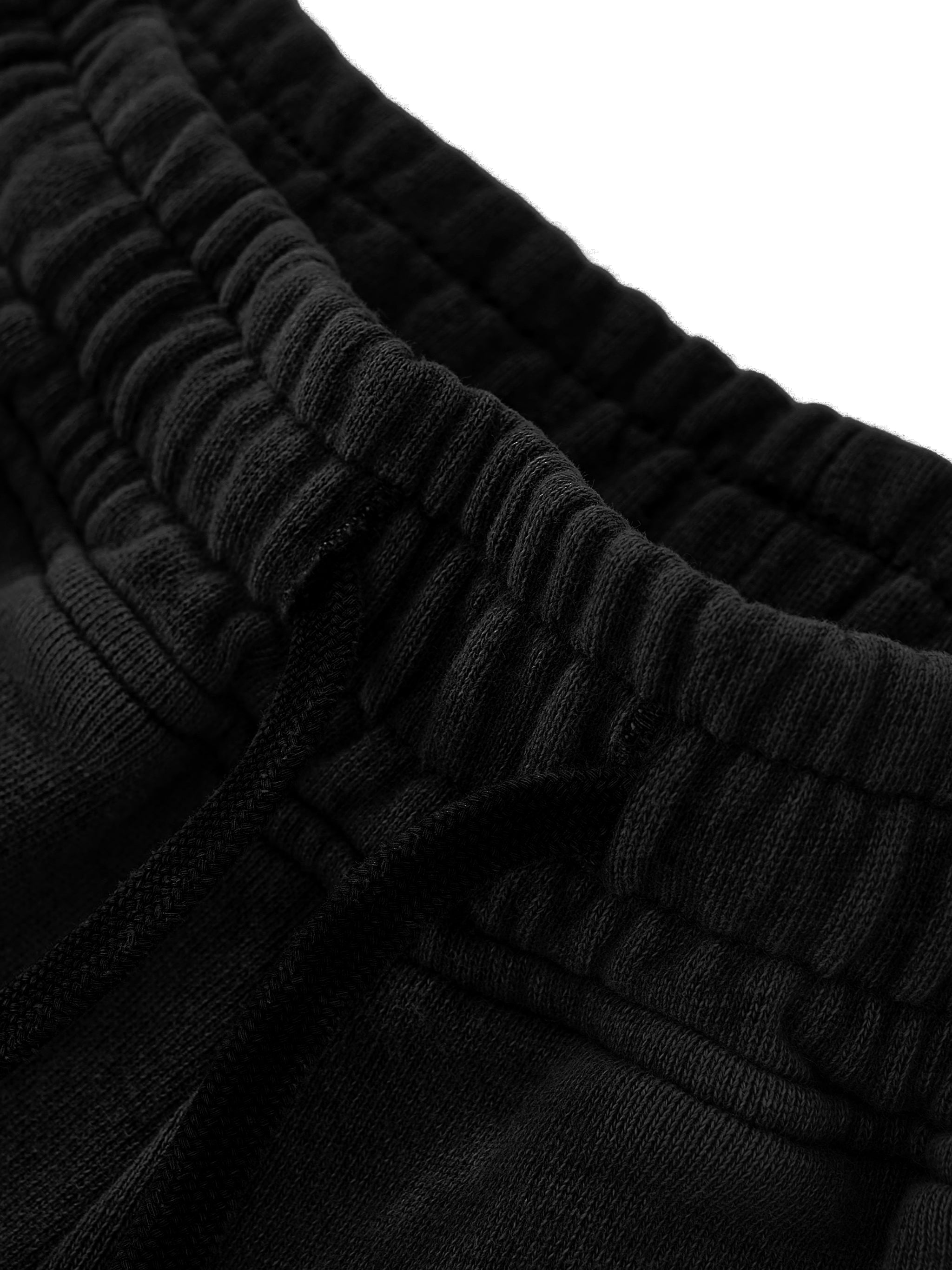 Snow Washed Raw Edge Drawstring Shorts - PIXEL WEAR