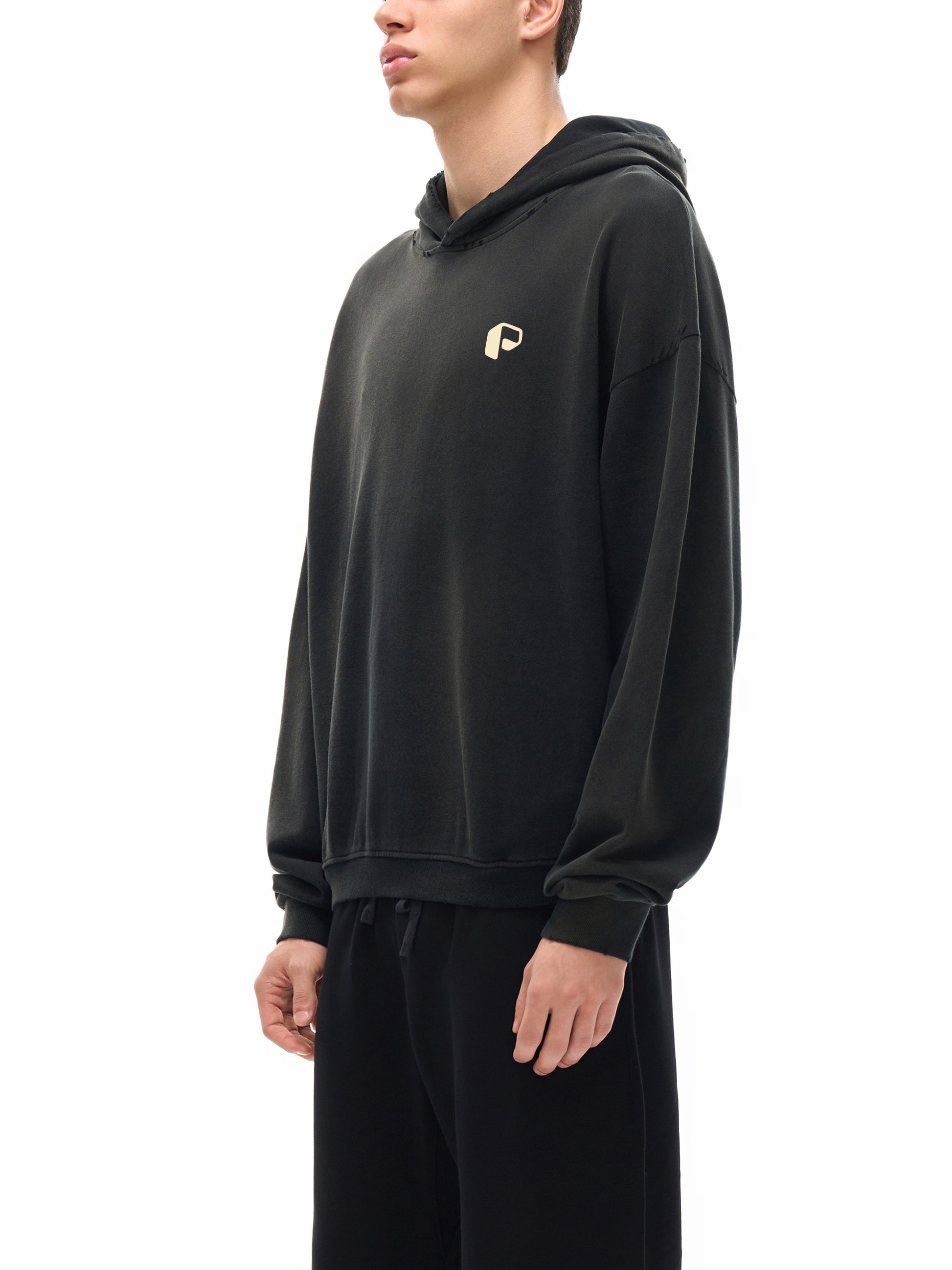 Scary Ghost Unisex Sunfade Boxy Hoodie - PIXEL WEAR