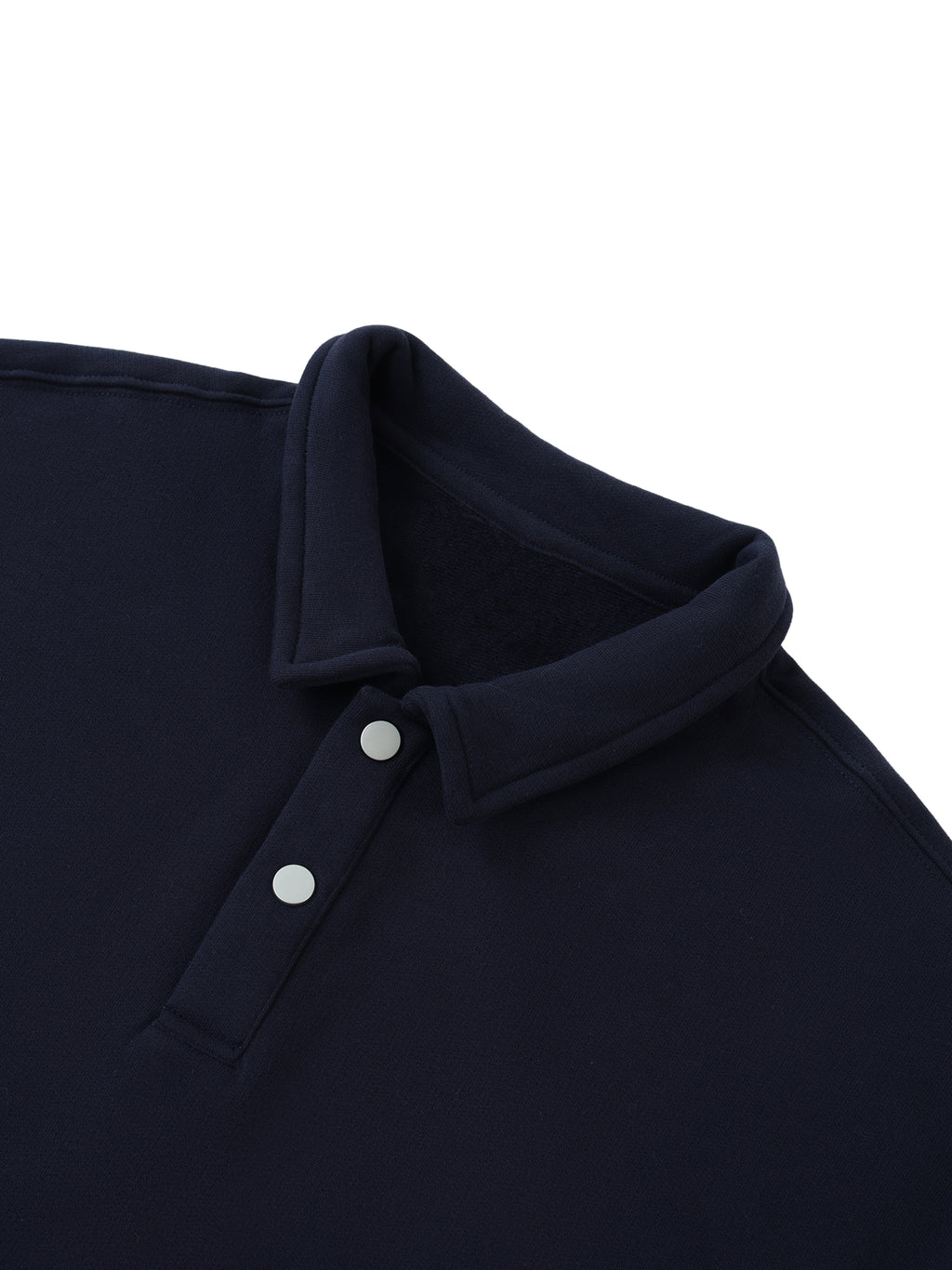 Heavyweight Polo-Collar,Collar Tshirt,Collar sweatshirt,Unisex,Blue,WHite