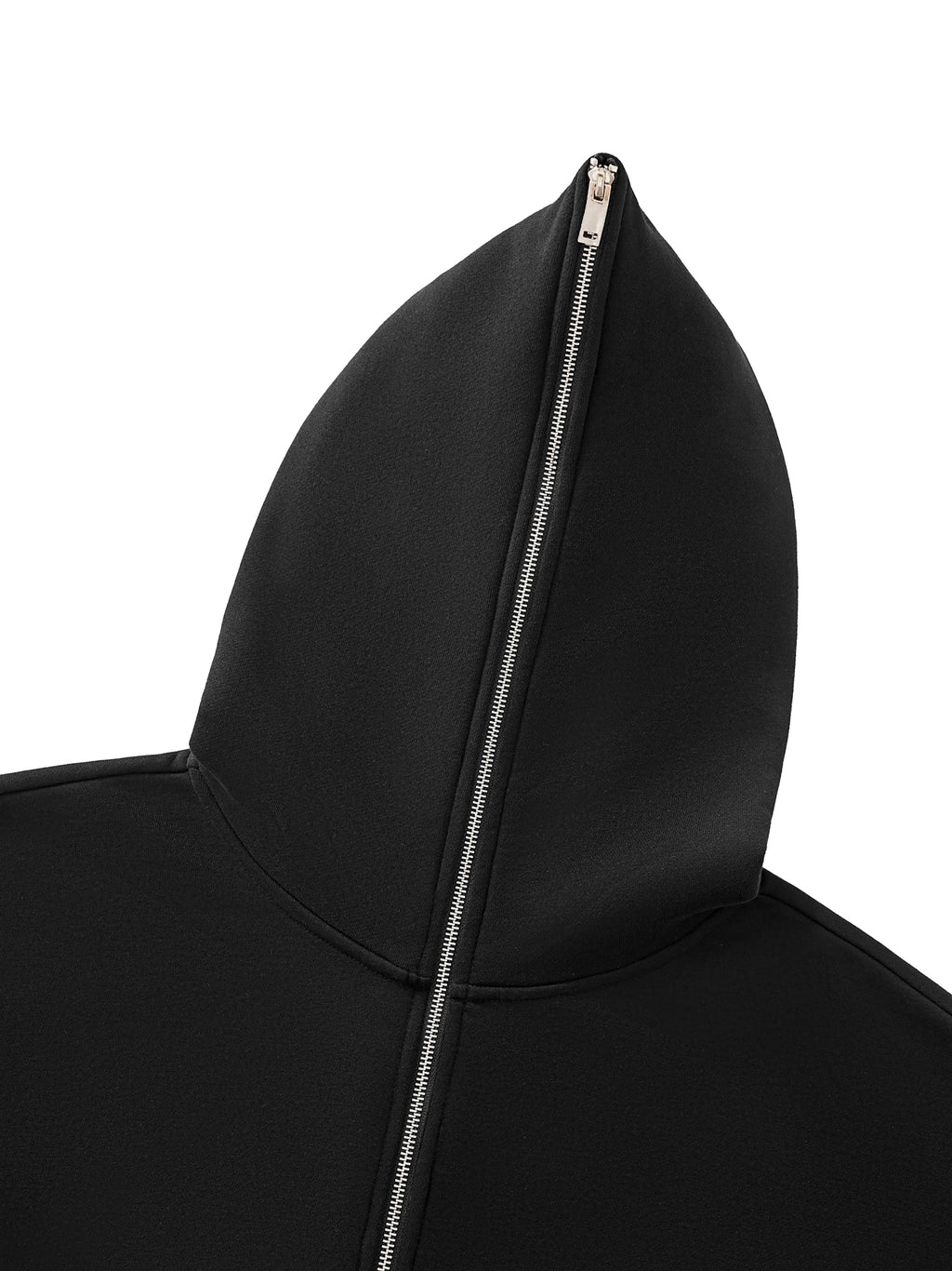 Full Zip Boxy Hoodie,zip till head,Full Zip